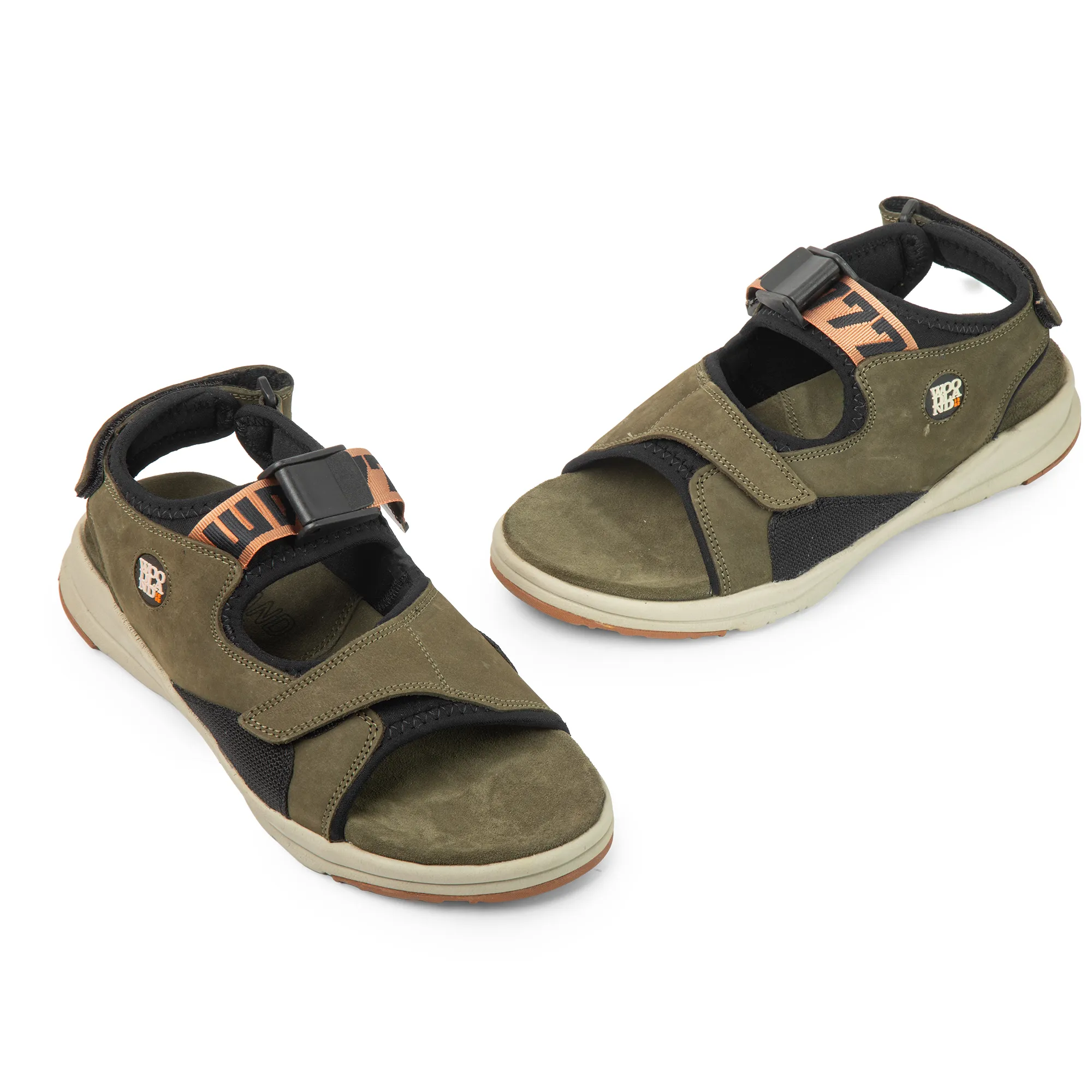 Woodland Men’s Olive Green Flow Nubuck Sandals - Thumbnail 4