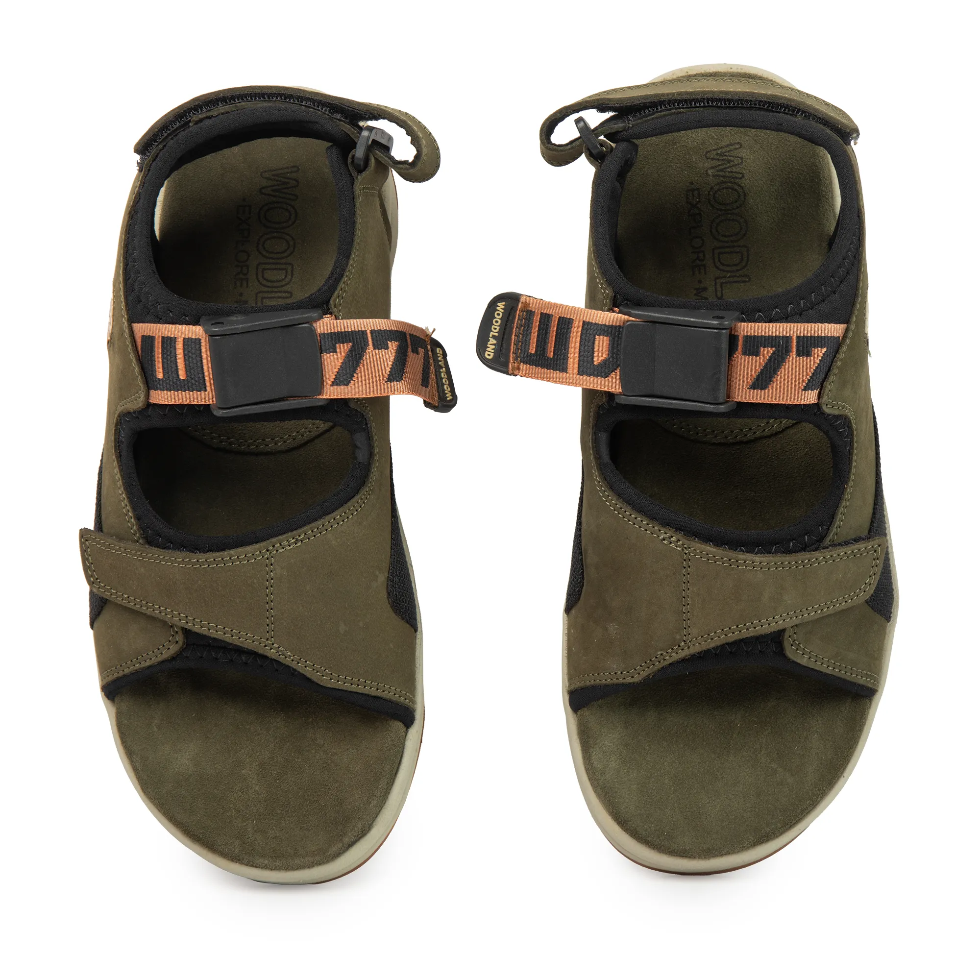 Woodland Men’s Olive Green Flow Nubuck Sandals - Thumbnail 5
