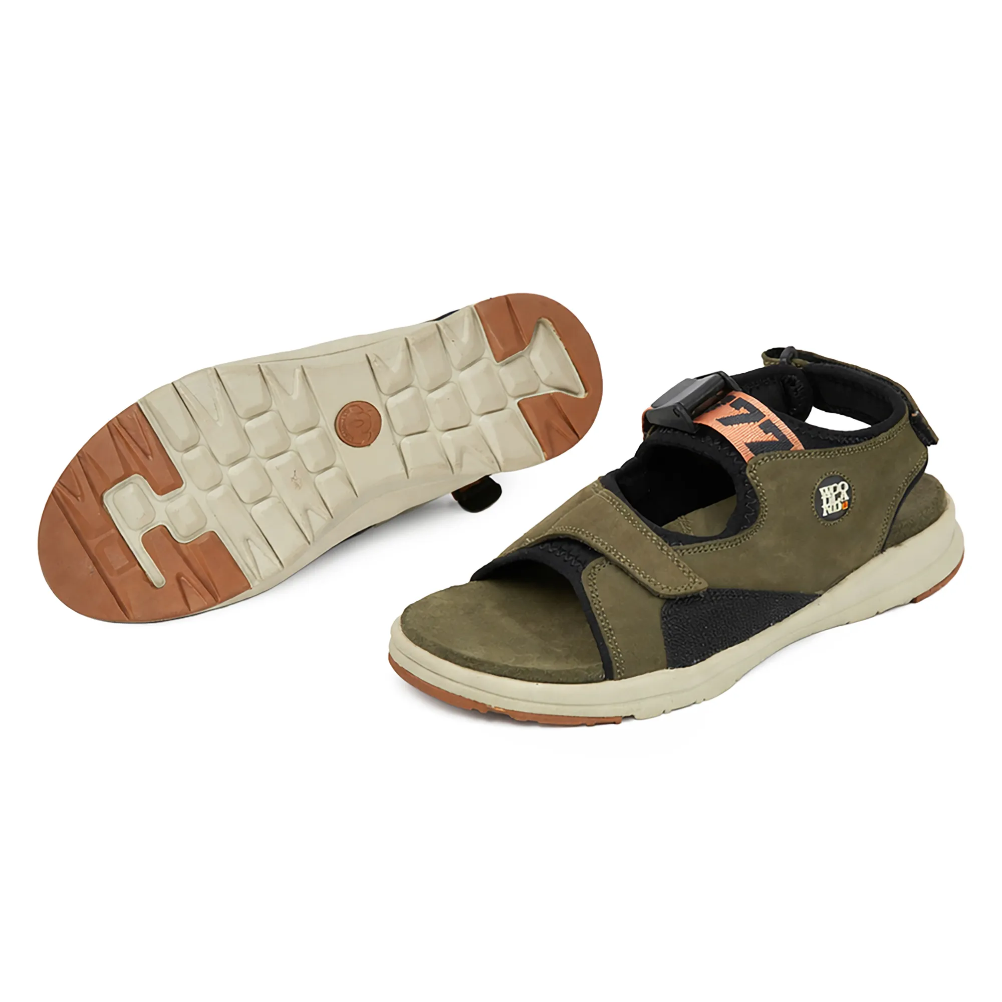 Woodland Men’s Olive Green Flow Nubuck Sandals - Thumbnail 6