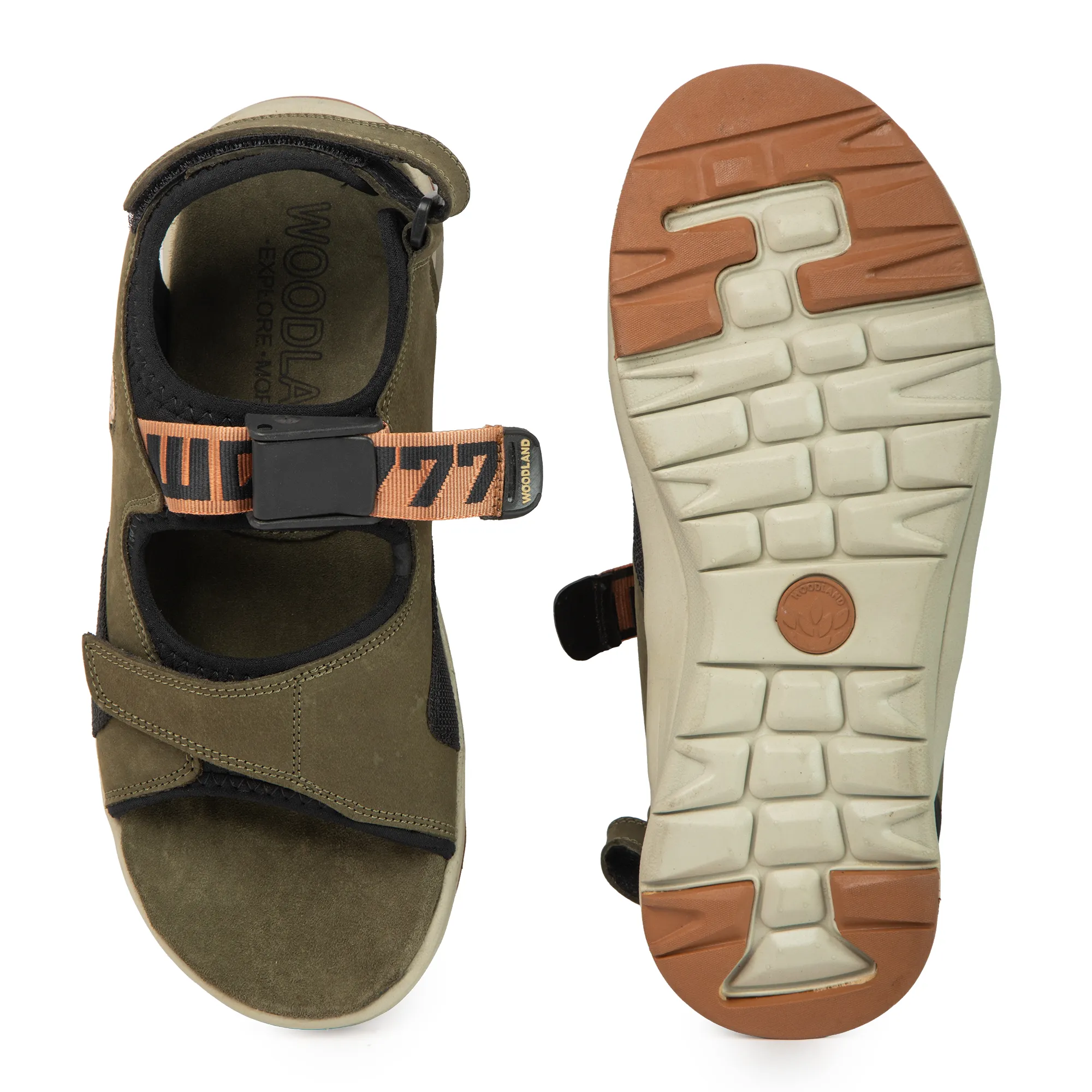 Woodland Men’s Olive Green Flow Nubuck Sandals - Thumbnail 9