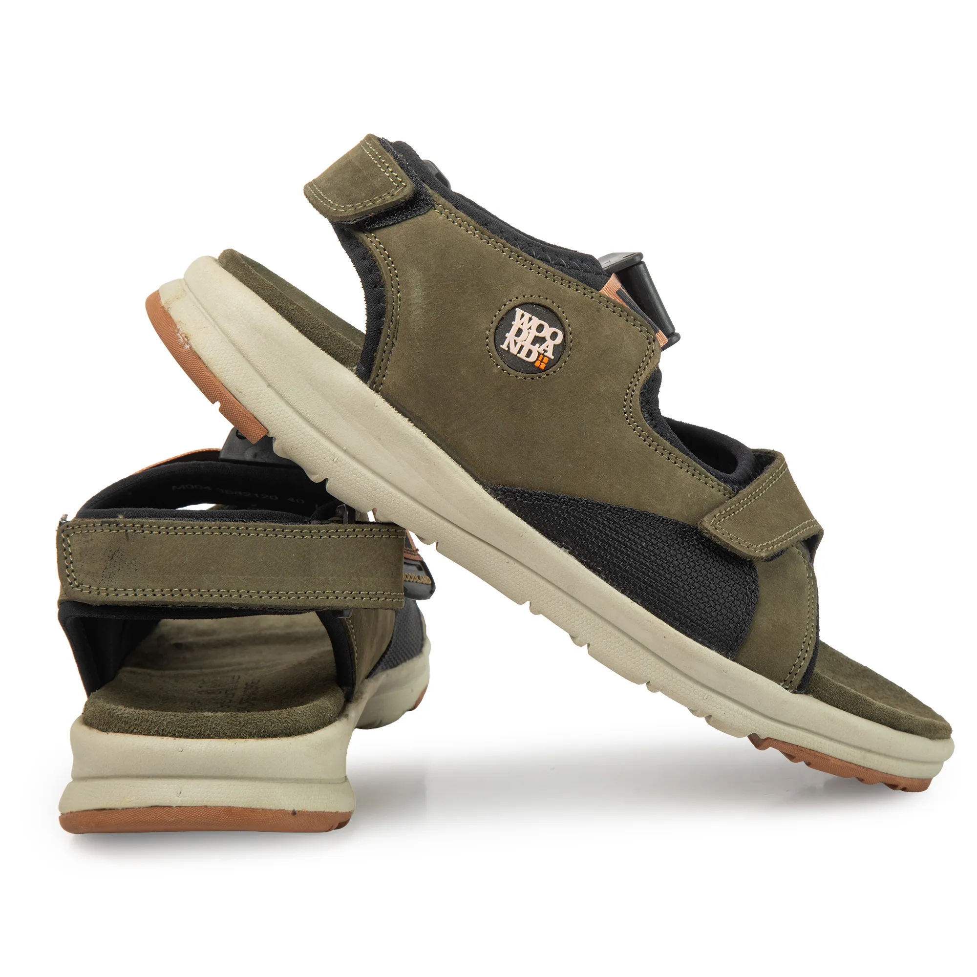 Woodland Men’s Olive Green Flow Nubuck Sandals - Thumbnail 10
