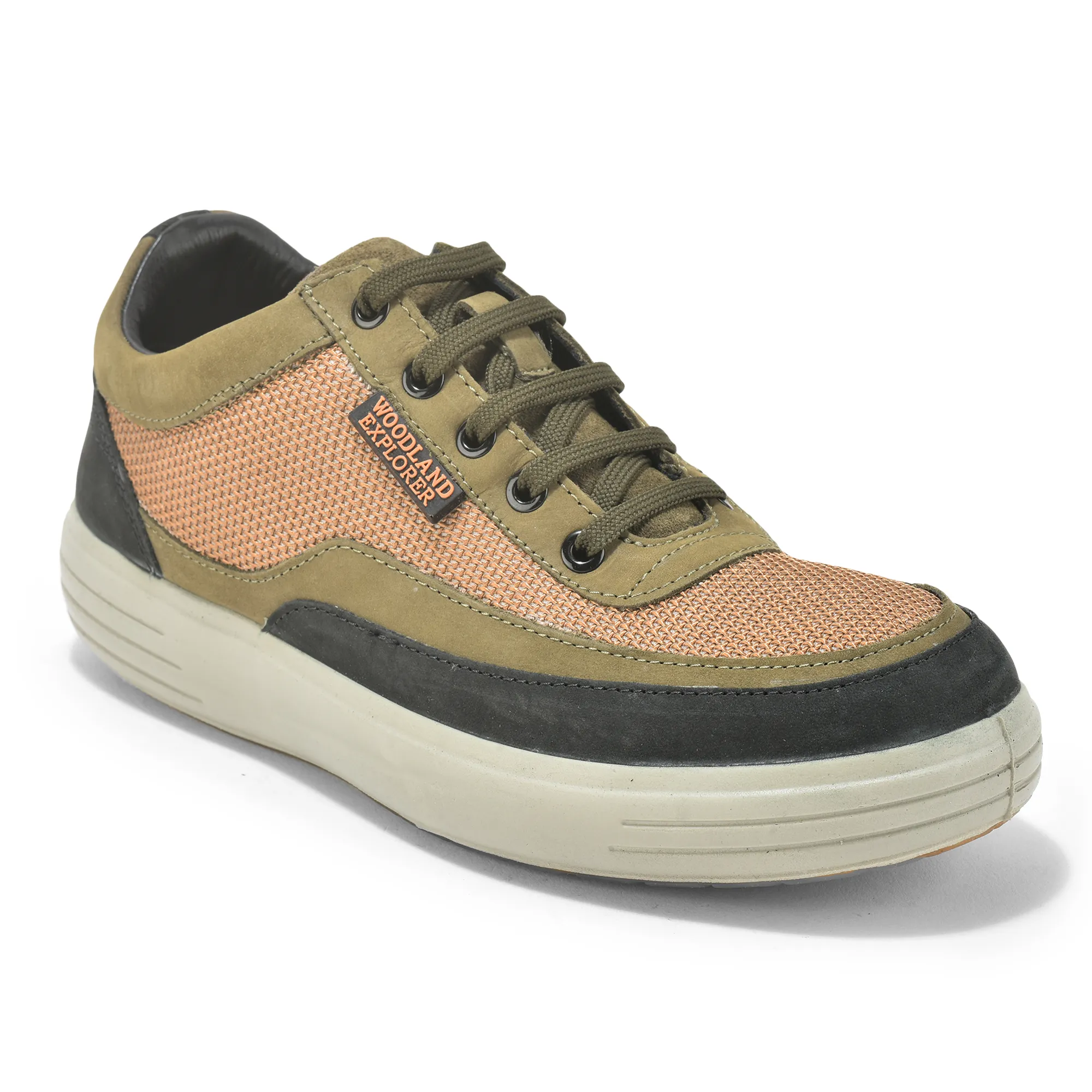 Woodland Olive Green Casual Lace Up Shoes  - Thumbnail 10