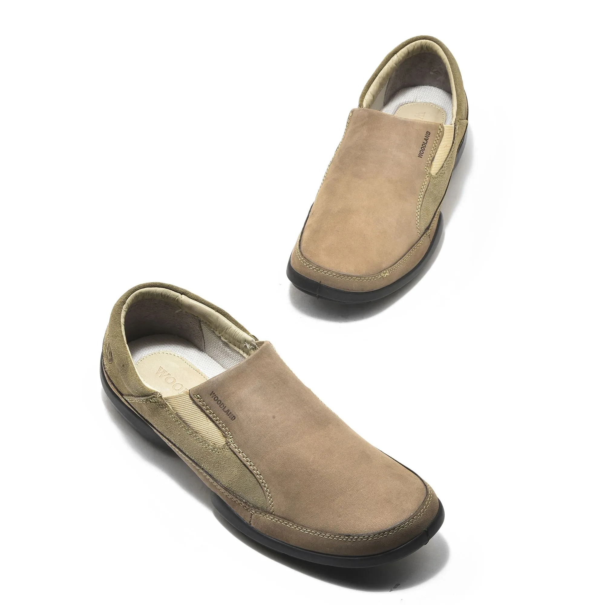 Dubai Khaki Slip-On Shoe For Men - Thumbnail 2