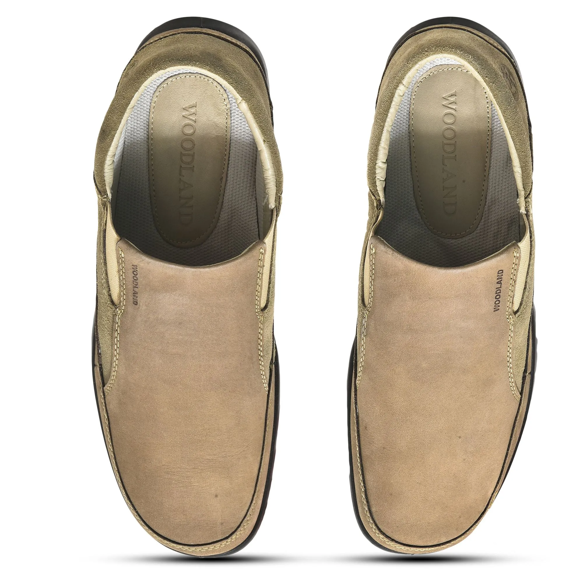 Dubai Khaki Slip-On Shoe For Men - Thumbnail 3