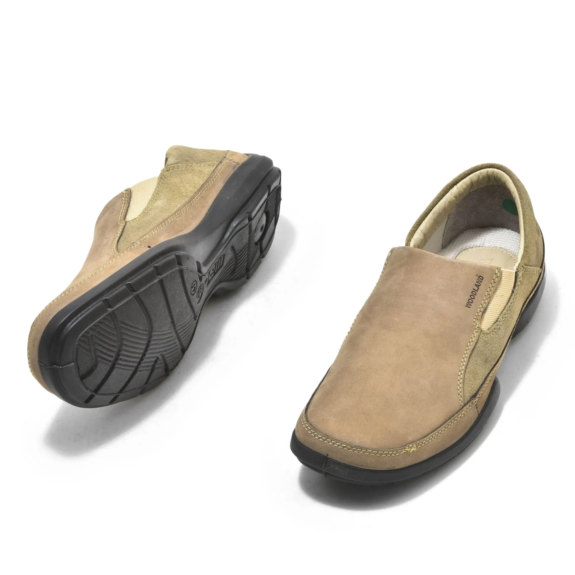 Dubai Khaki Slip-On Shoe For Men - Thumbnail 4