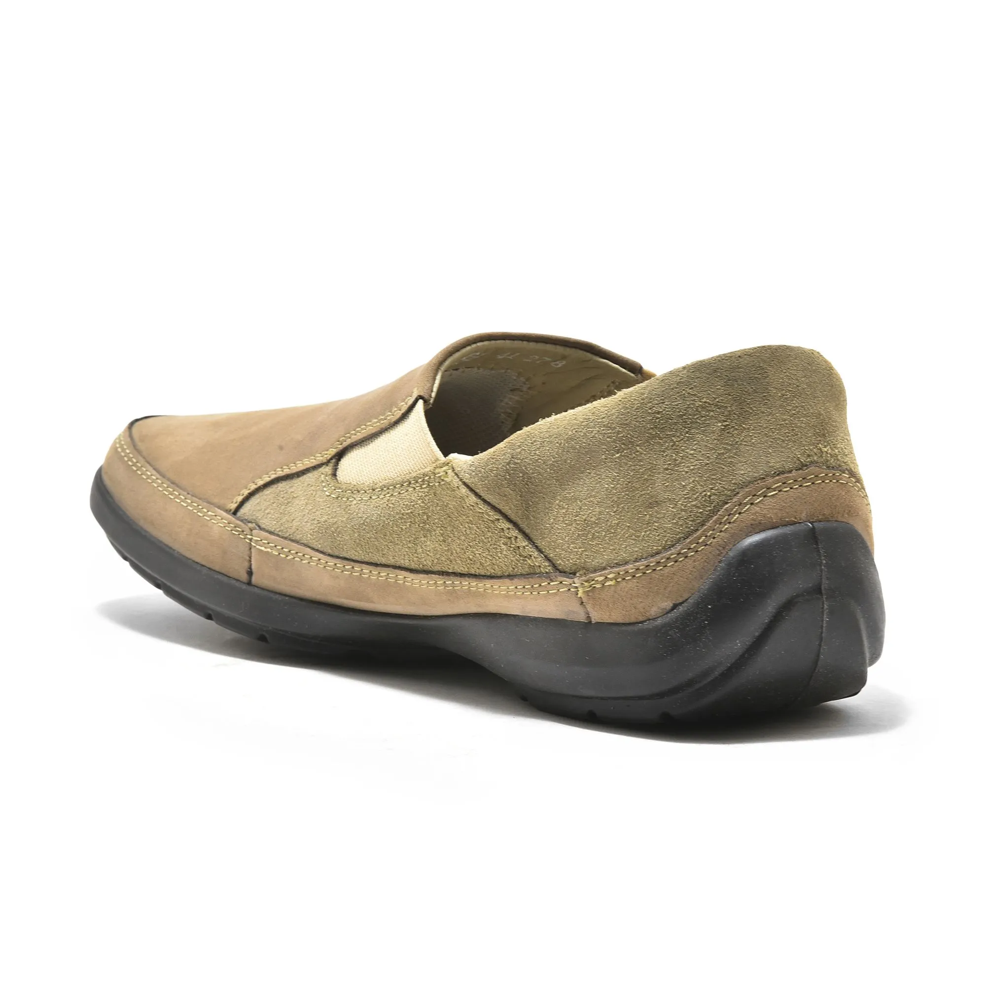 Dubai Khaki Slip-On Shoe For Men - Thumbnail 5