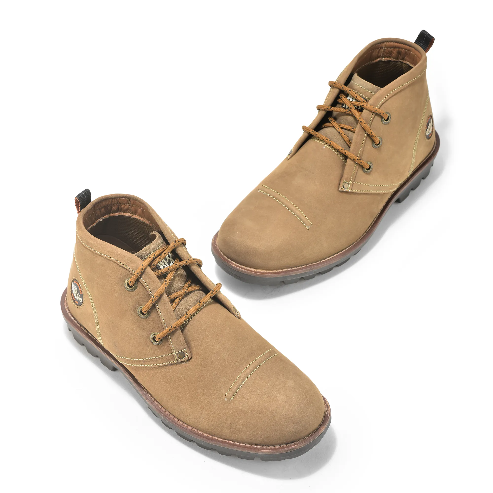 Tobacco Nubuk Boots For Men - Thumbnail 2