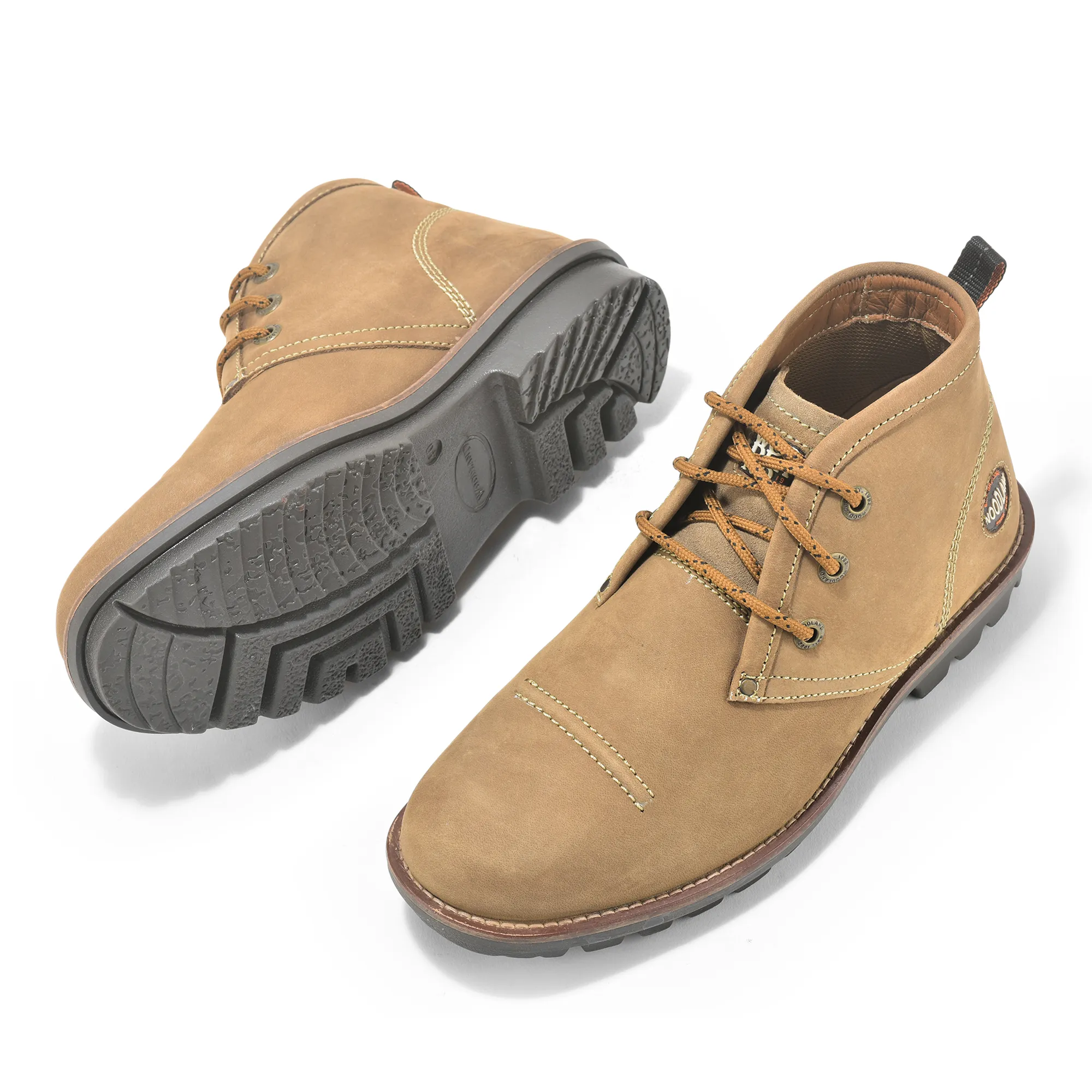 Tobacco Nubuk Boots For Men - Thumbnail 5