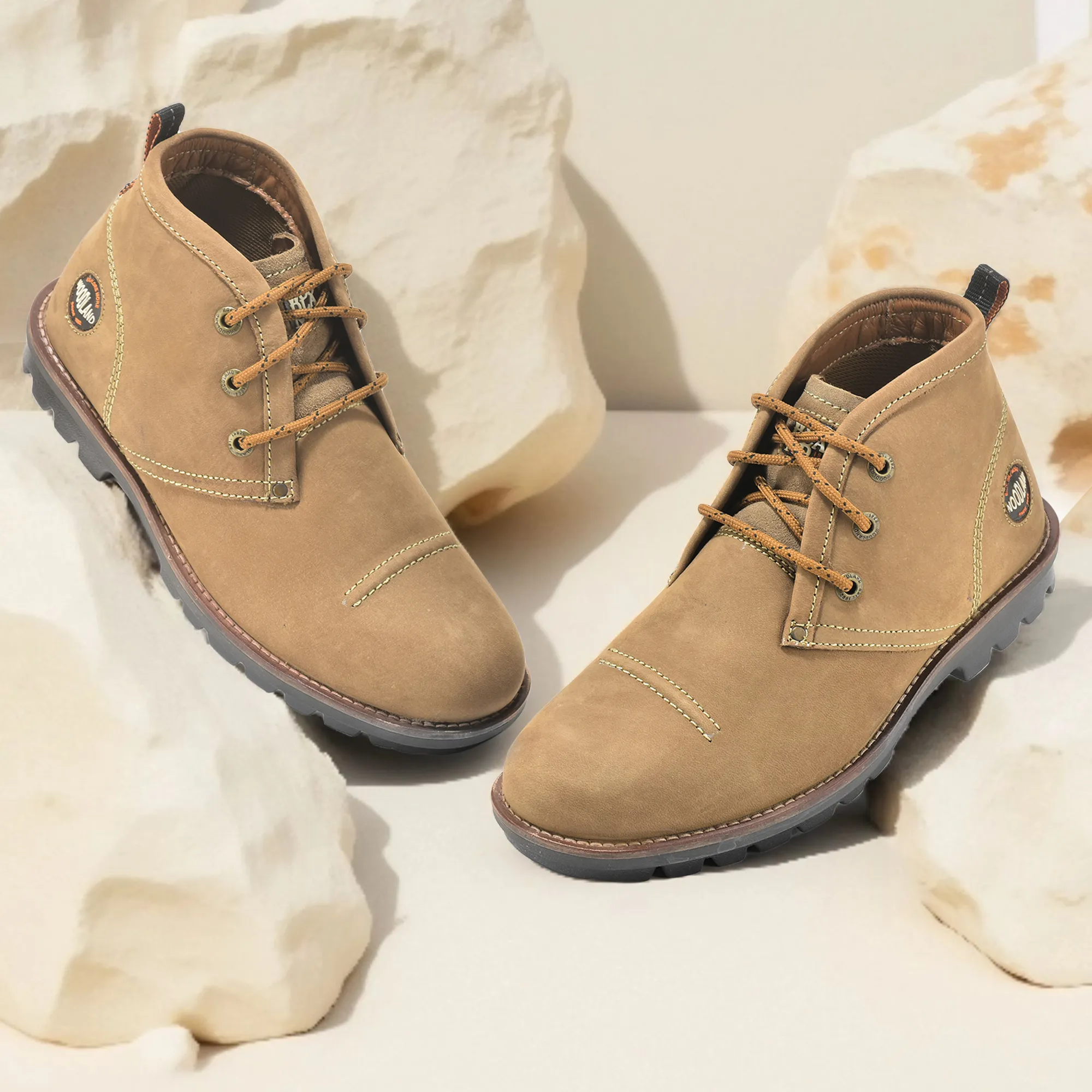 Tobacco Nubuk Boots For Men - Thumbnail 9