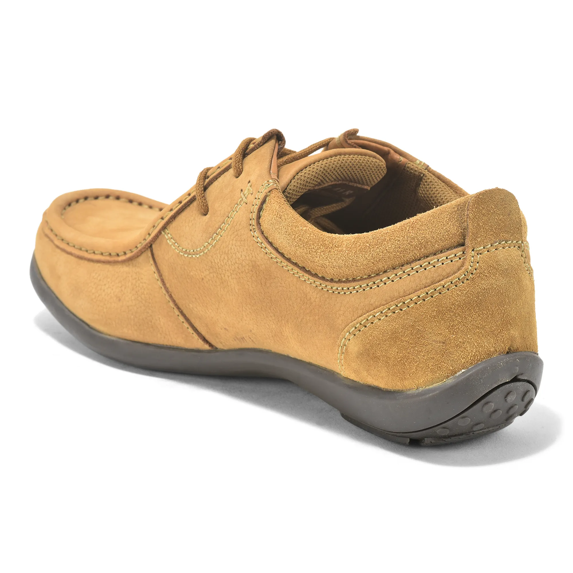 Casual Camel lace-up shoes for men - Thumbnail 6