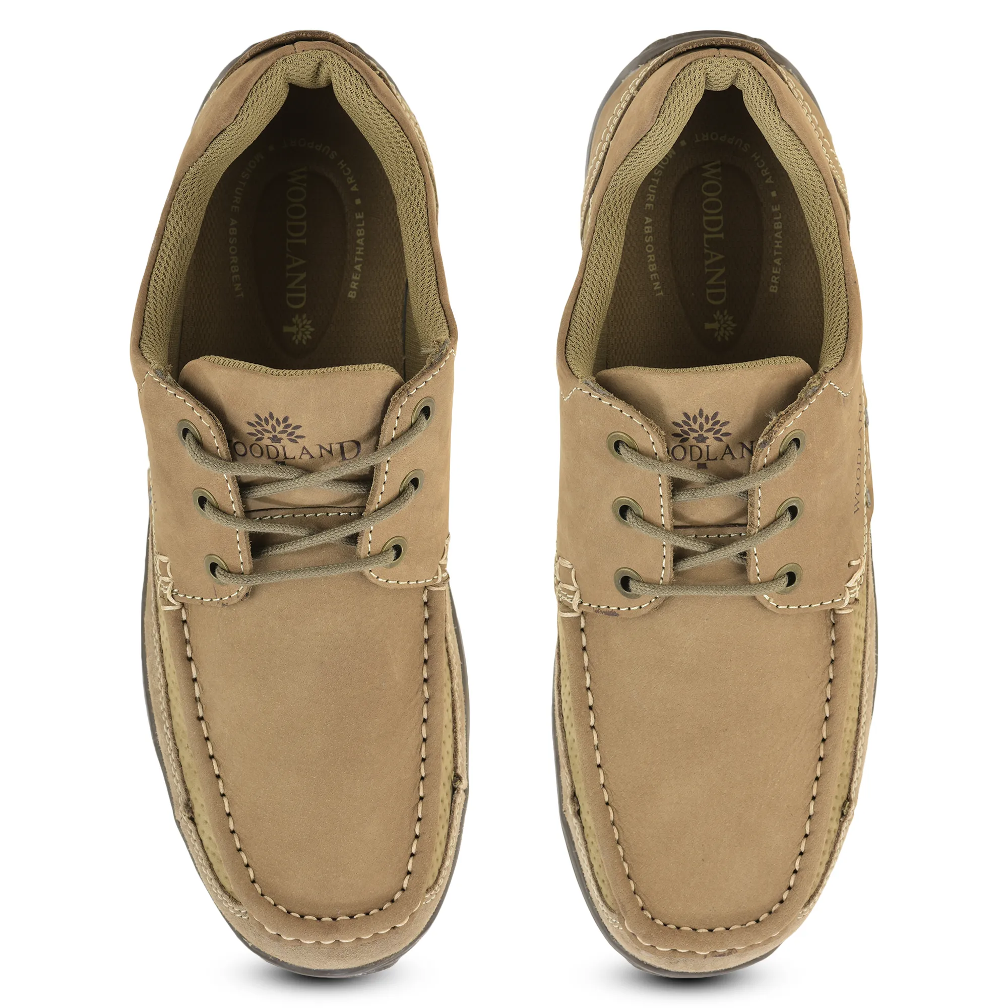 Stylish Dubai Khaki lace-up shoes for men - Thumbnail 5