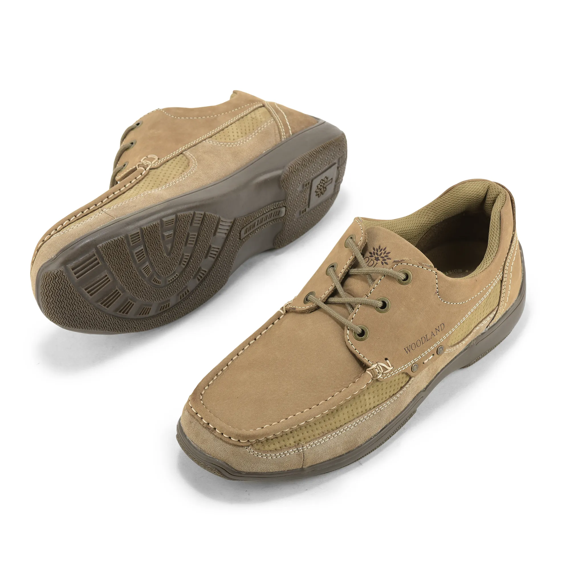 Stylish Dubai Khaki lace-up shoes for men - Thumbnail 6
