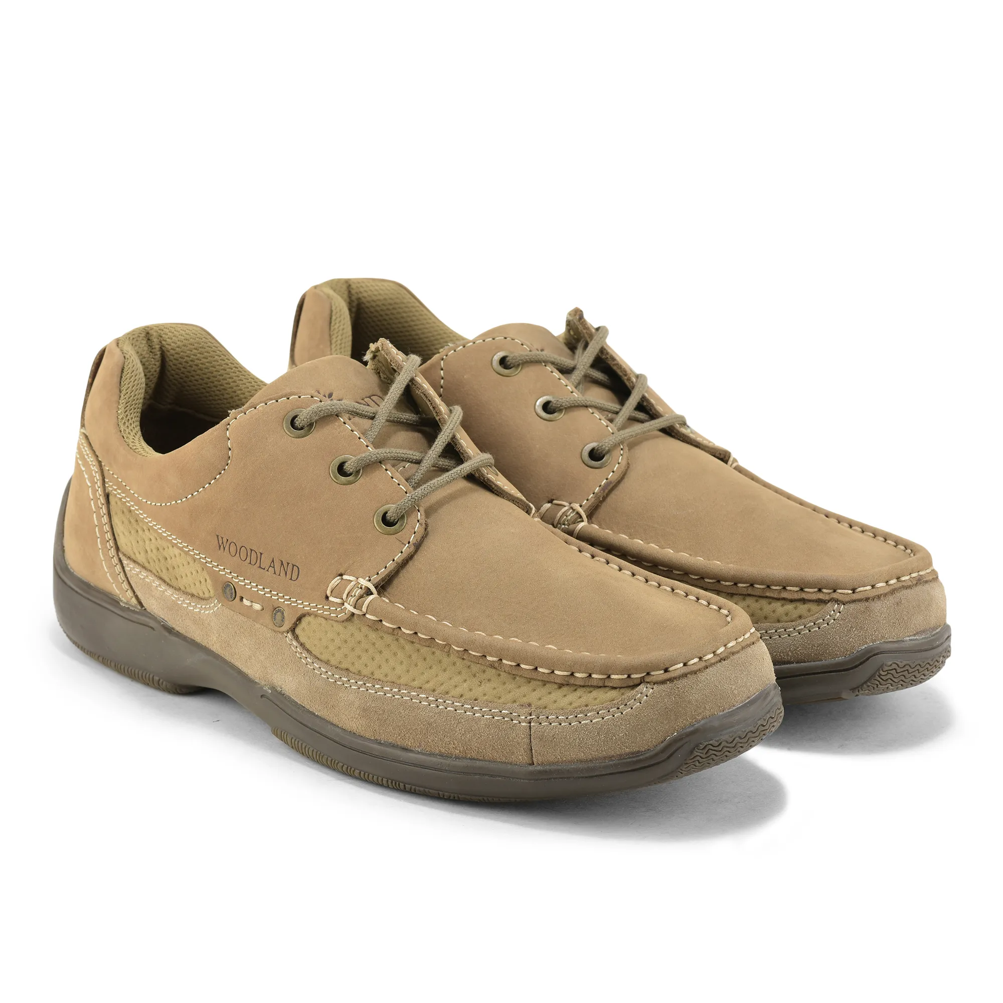 Stylish Dubai Khaki lace-up shoes for men - Thumbnail 8