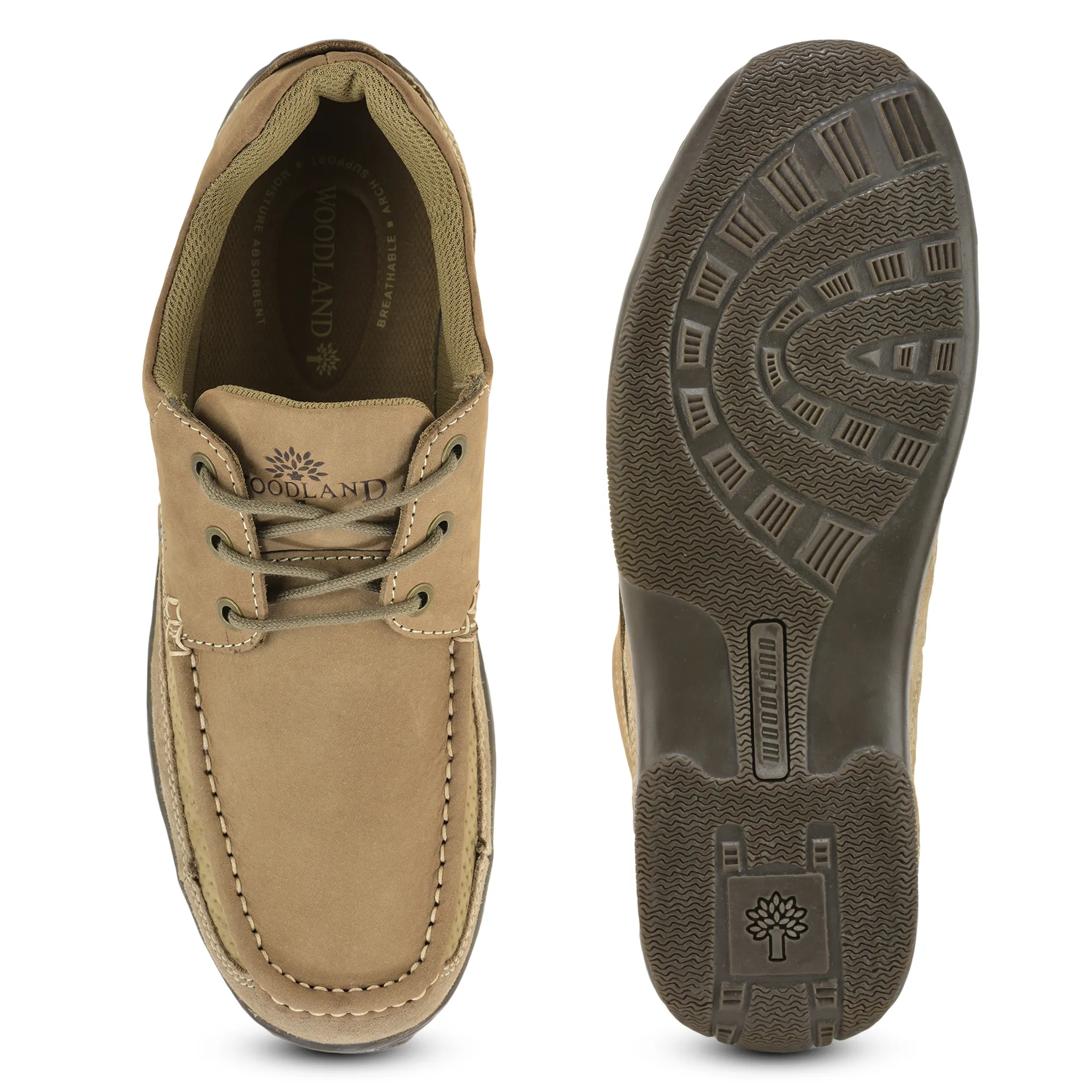 Stylish Dubai Khaki lace-up shoes for men - Thumbnail 9