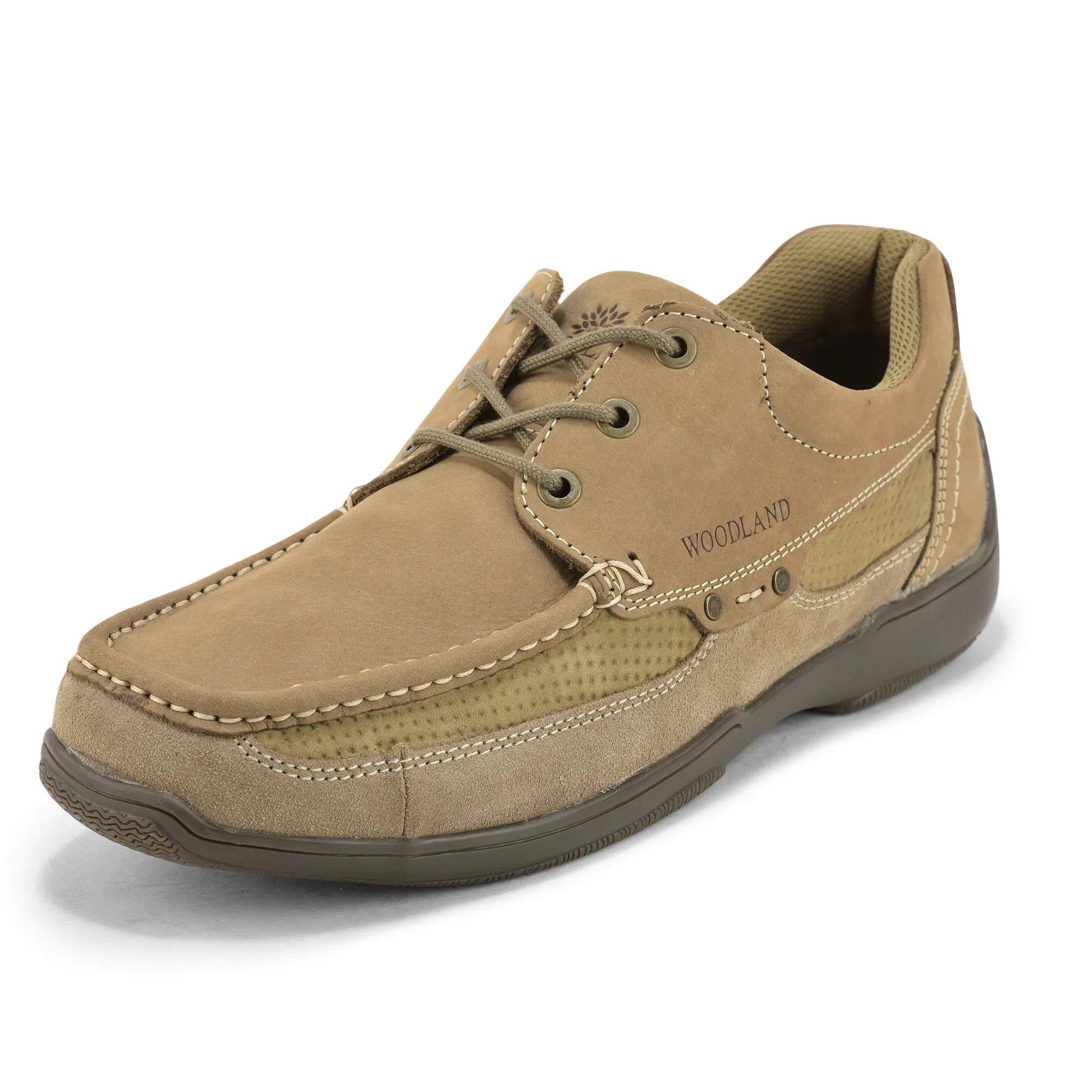 Stylish Dubai Khaki lace-up shoes for men - Thumbnail 11