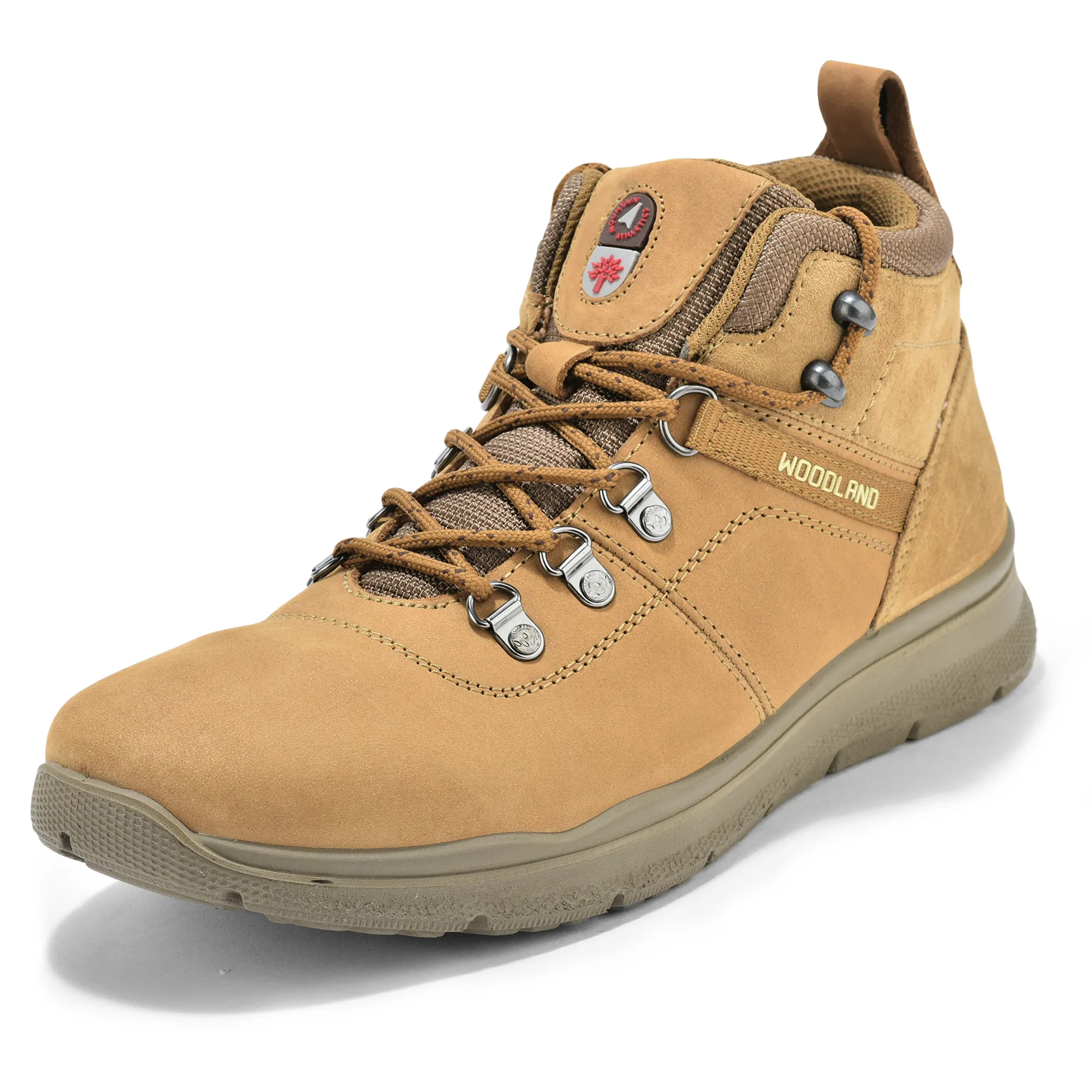 Woodland Camel Mid-top Boots for Men - Thumbnail 11