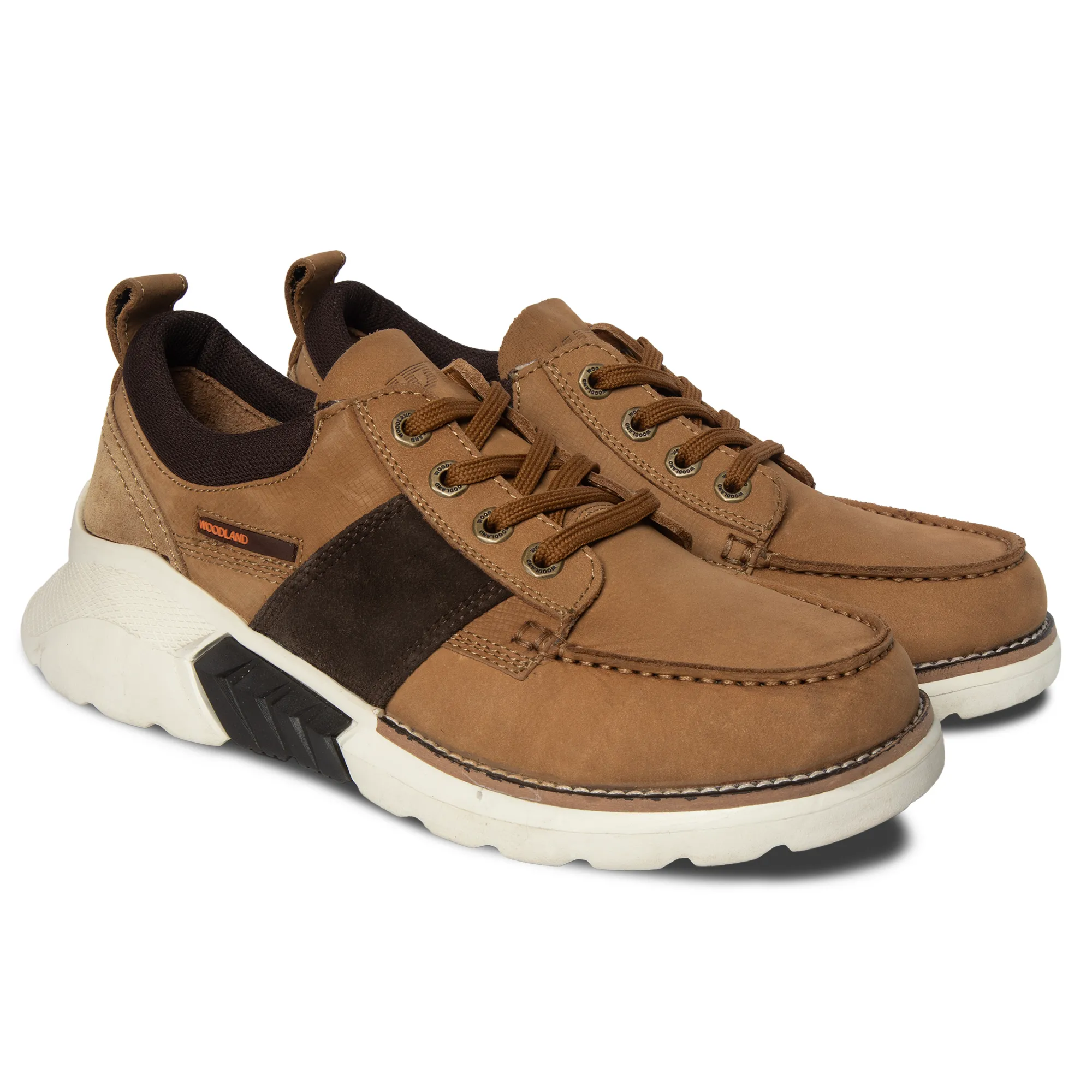 Woodland Camel Casual Lace Up Shoes For Men - Thumbnail 6