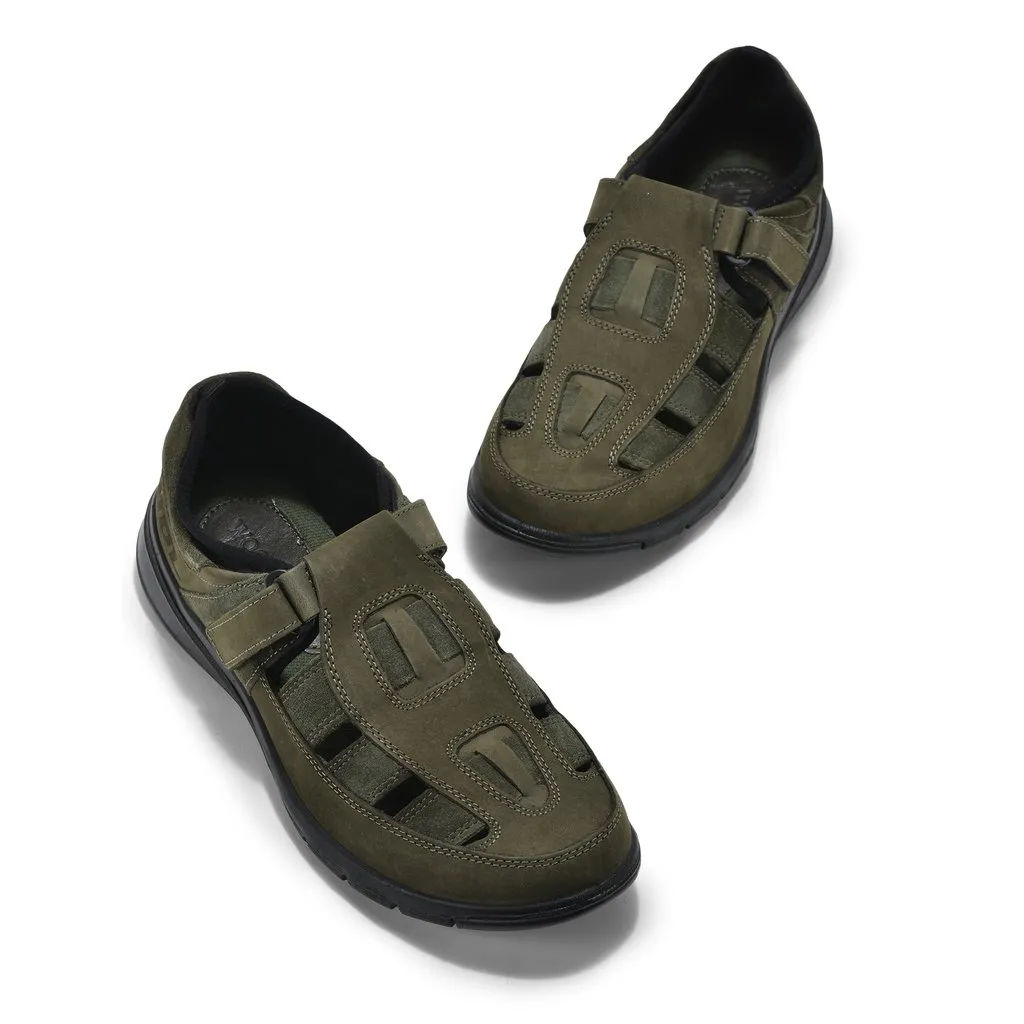 Olive Green Casual Shoes for Men - Thumbnail 2