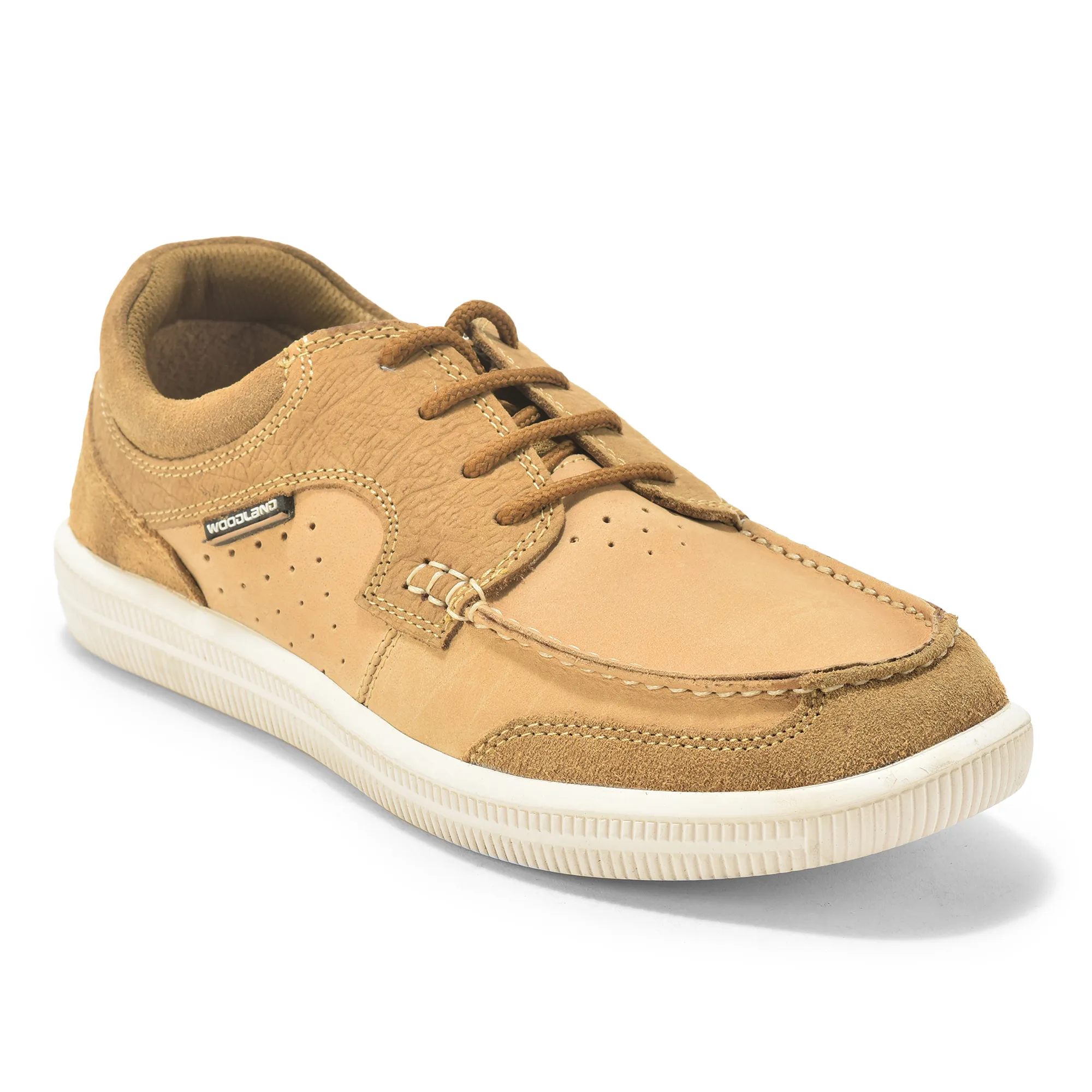 Woodland Light Camel Lace Up Shoes for Men - Thumbnail 10