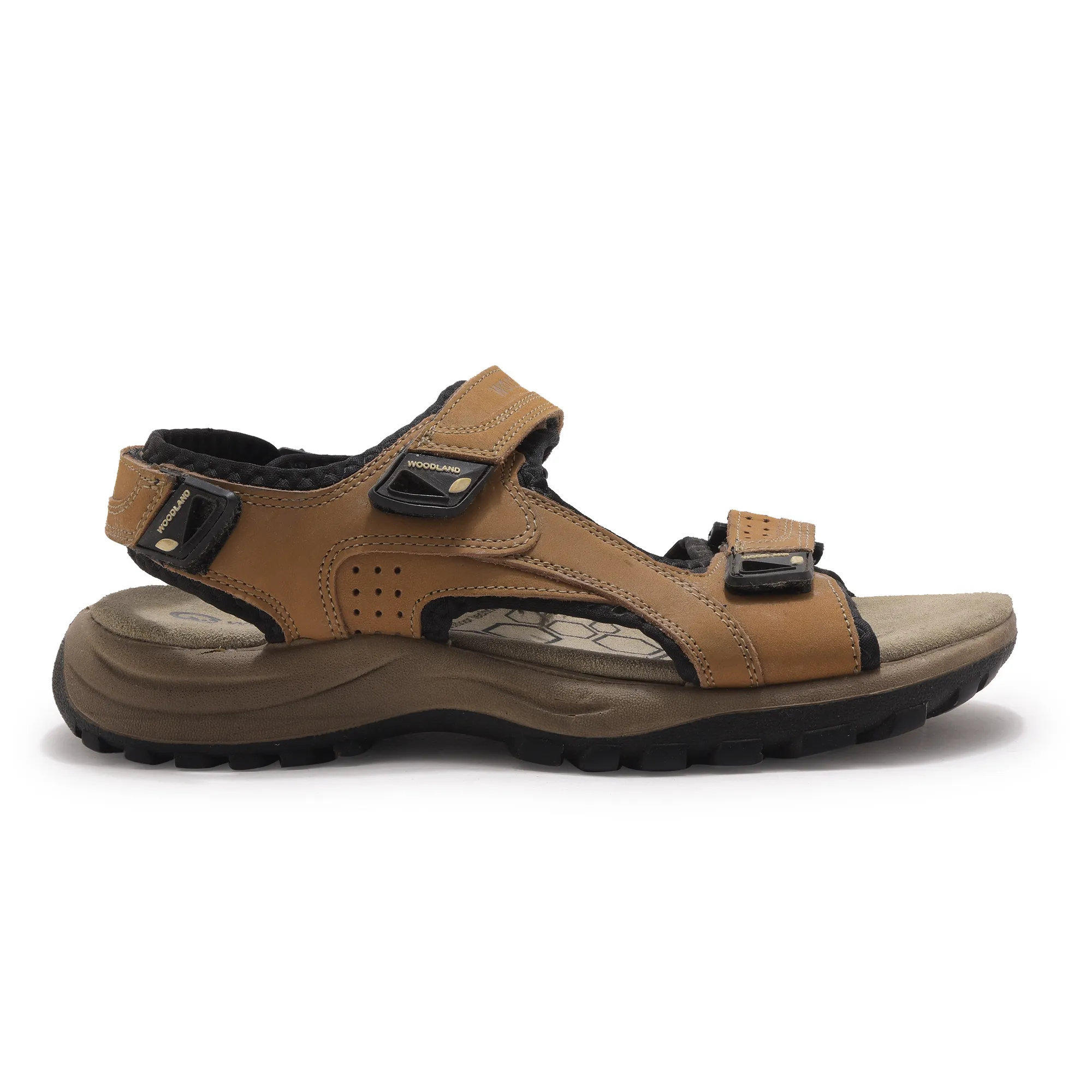 Nubuk Buff Camel Sandals For Men - Image 1