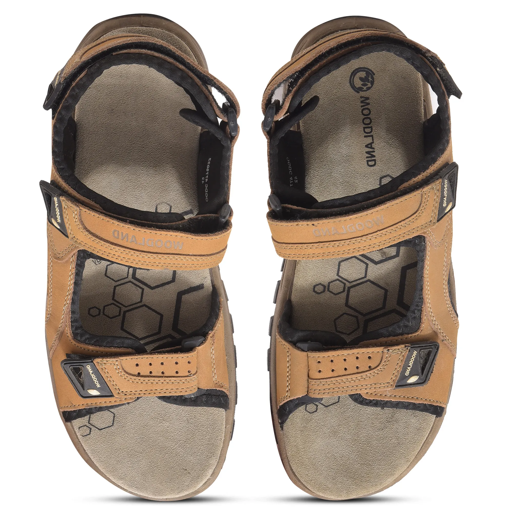 Nubuk Buff Camel Sandals For Men - Thumbnail 5