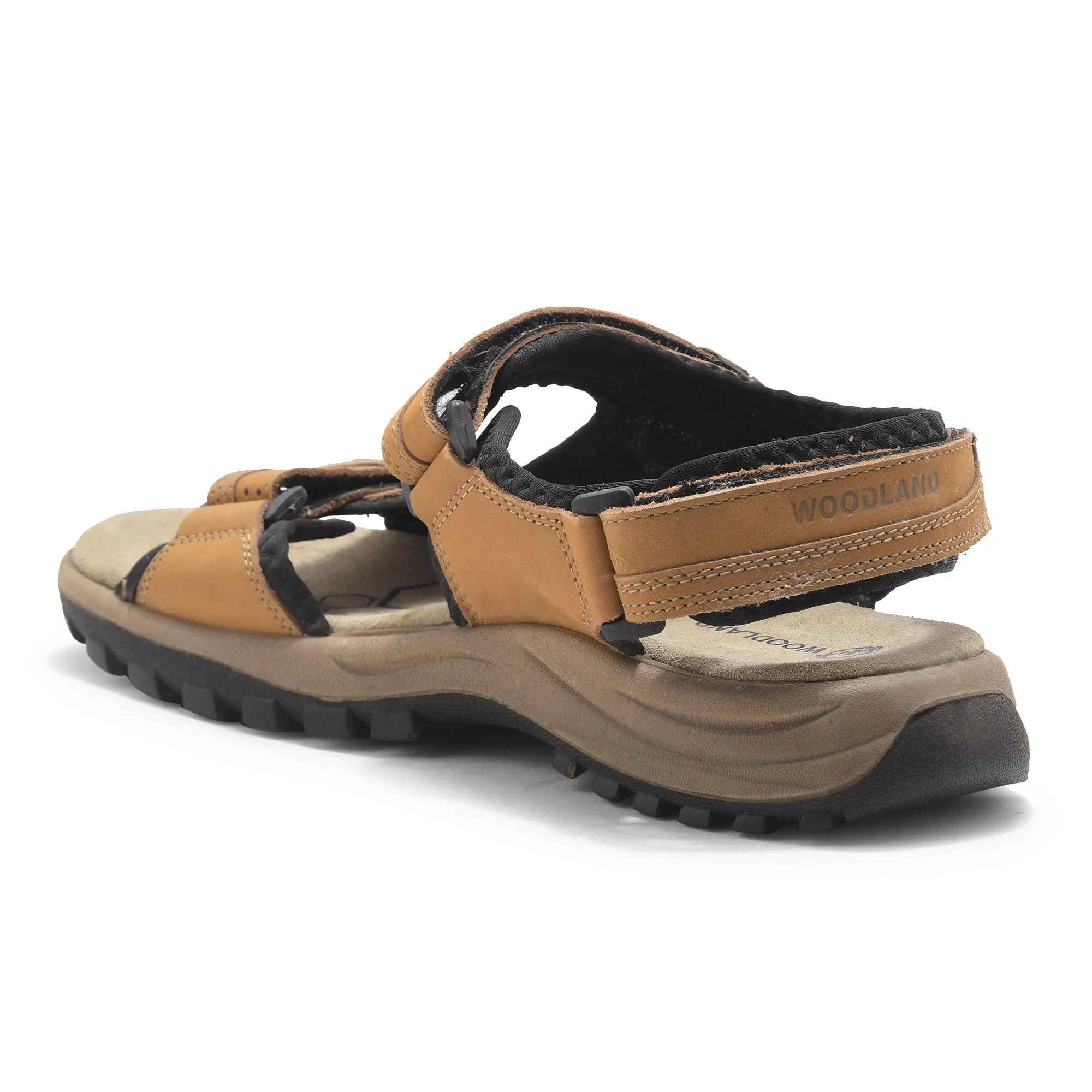 Nubuk Buff Camel Sandals For Men - Thumbnail 7
