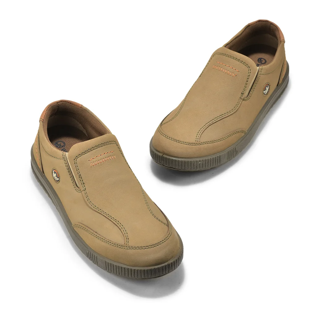Dubai Khaki Casual slip-on shoes for men - Thumbnail 2