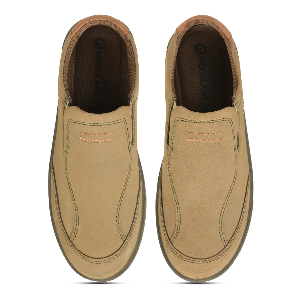 Dubai Khaki Casual slip-on shoes for men - Thumbnail 3