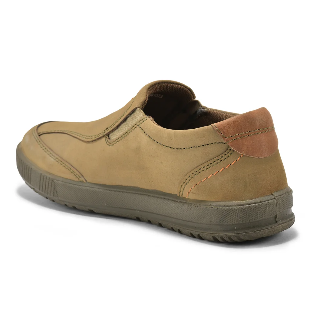 Dubai Khaki Casual slip-on shoes for men - Thumbnail 5