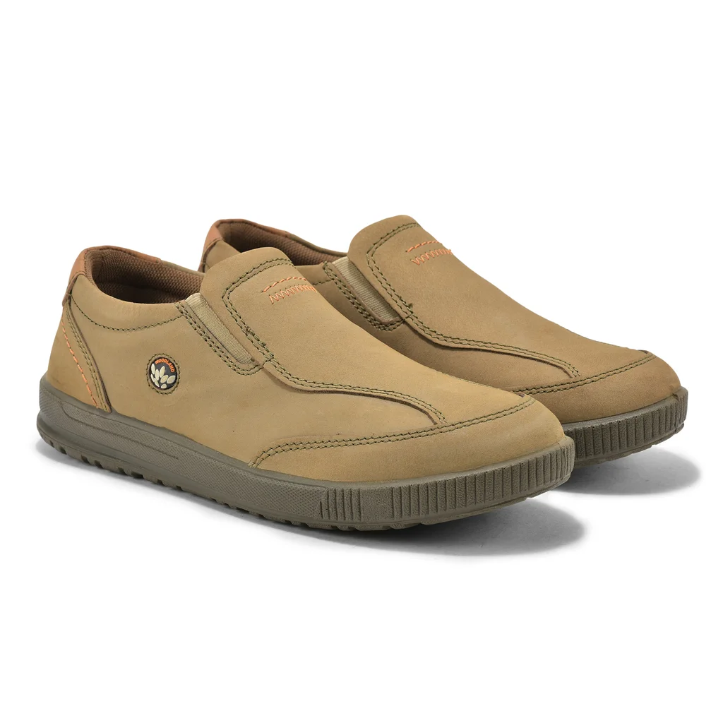 Dubai Khaki Casual slip-on shoes for men - Thumbnail 6