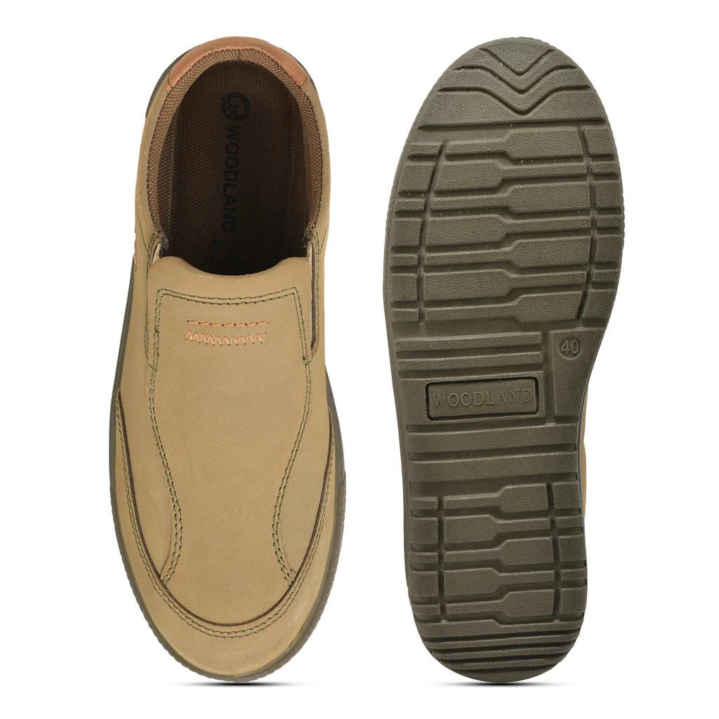 Dubai Khaki Casual slip-on shoes for men - Thumbnail 7
