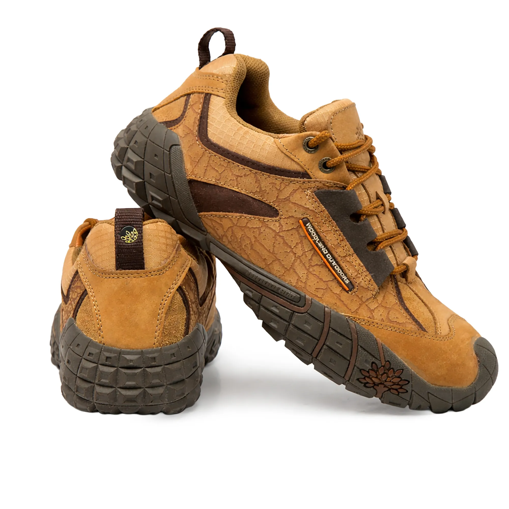 Camel Textured Pattern Casual Lace Up Shoes - Thumbnail 10