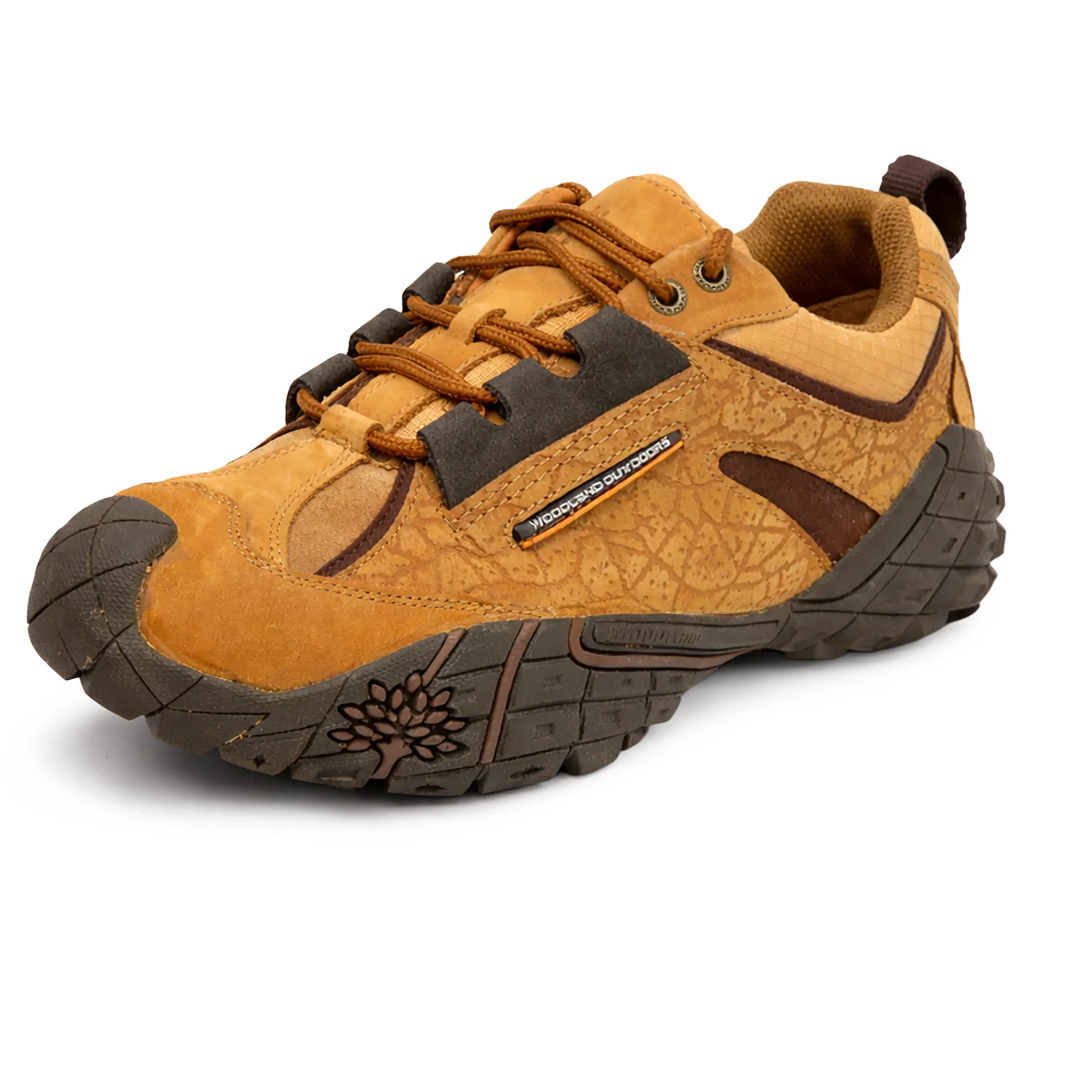 Camel Textured Pattern Casual Lace Up Shoes - Thumbnail 11