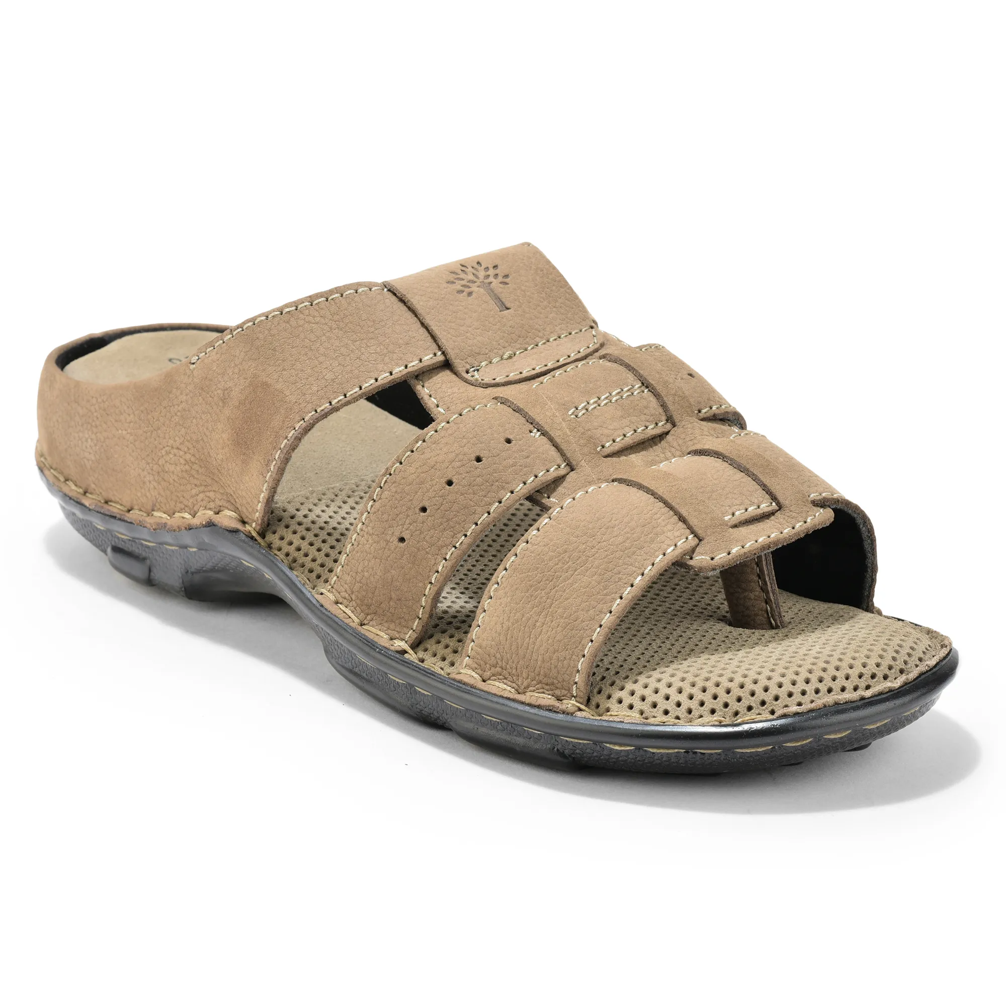 Woodland Everyday Dark Khaki Men Slipper - Thumbnail 3