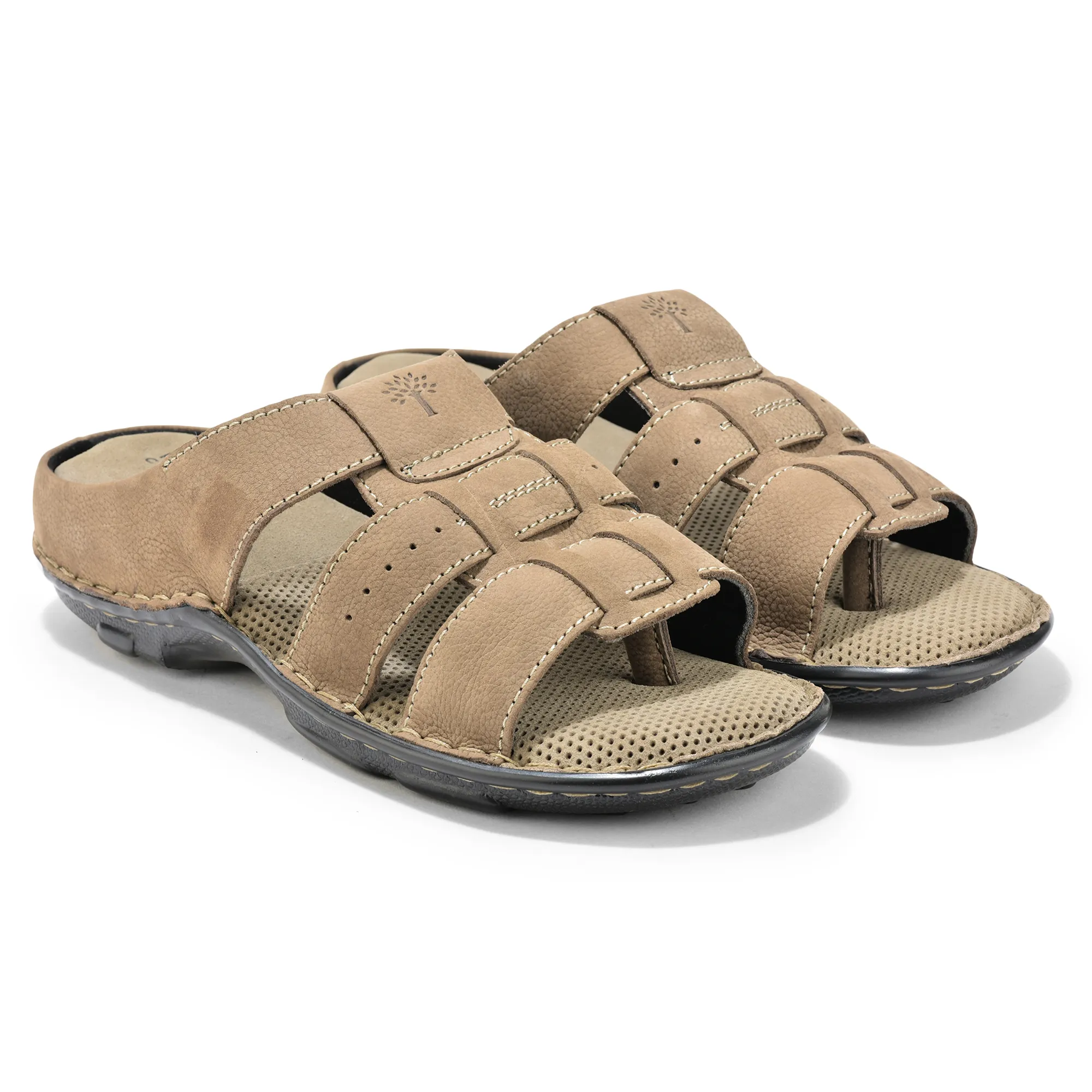 Woodland Everyday Dark Khaki Men Slipper - Thumbnail 7