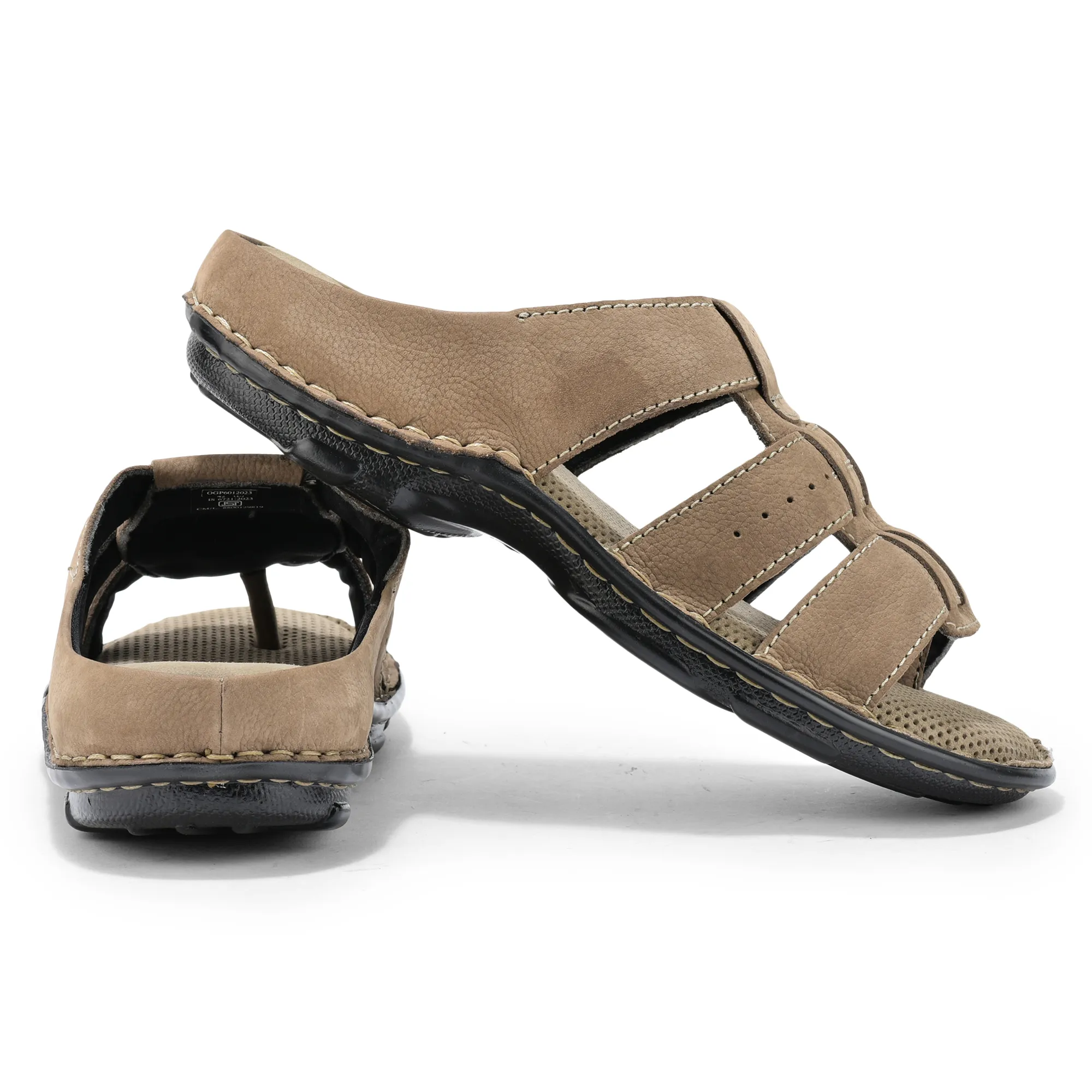 Woodland Everyday Dark Khaki Men Slipper - Thumbnail 10