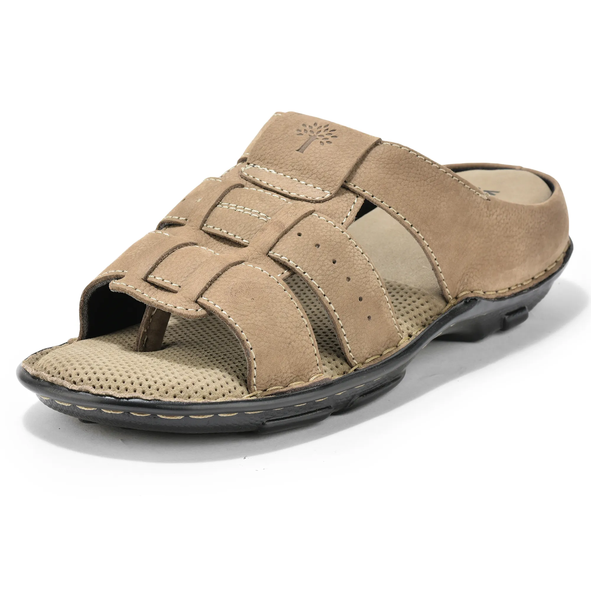 Woodland Everyday Dark Khaki Men Slipper - Thumbnail 11