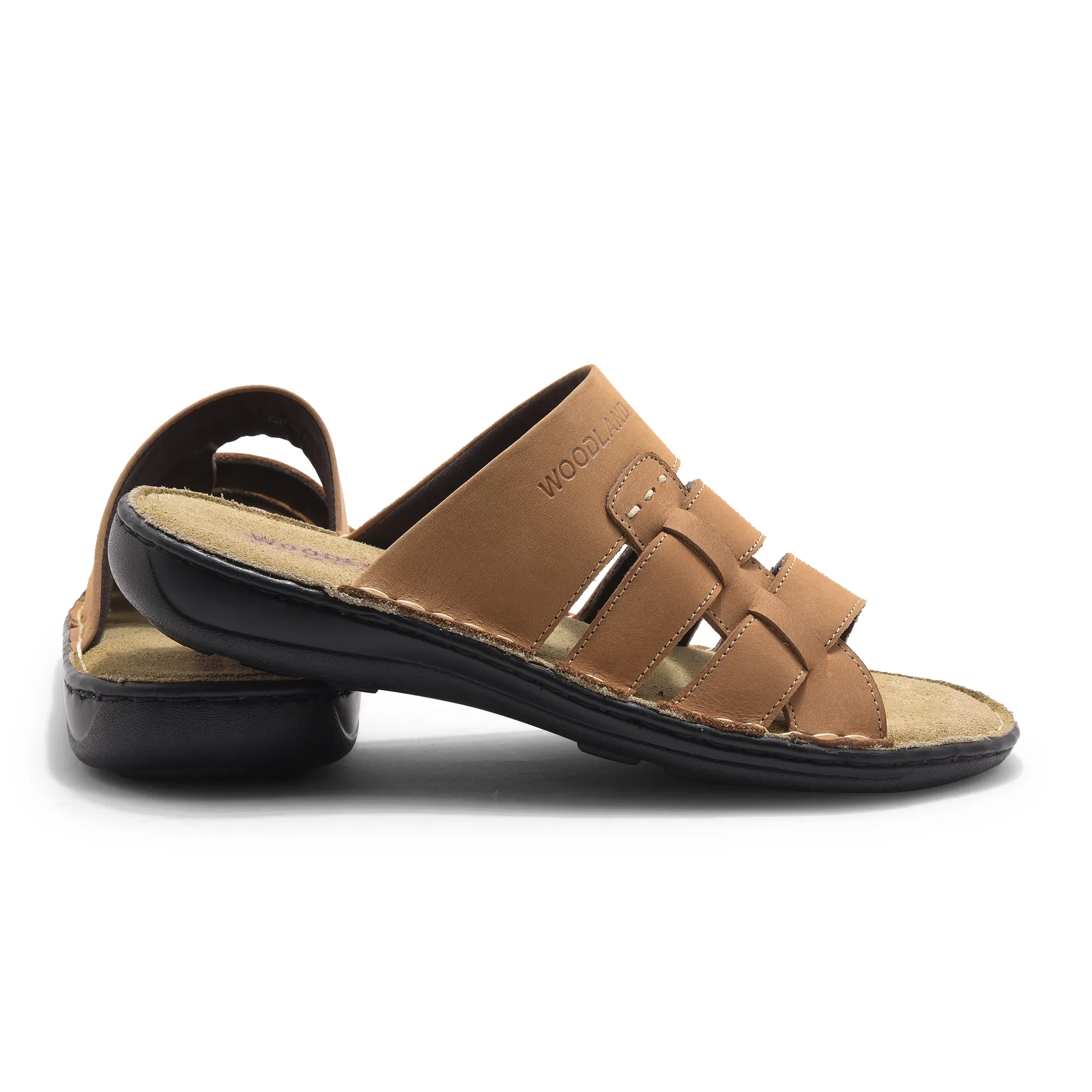 Camel Nubuk Buff Mens Slippers - Thumbnail 11
