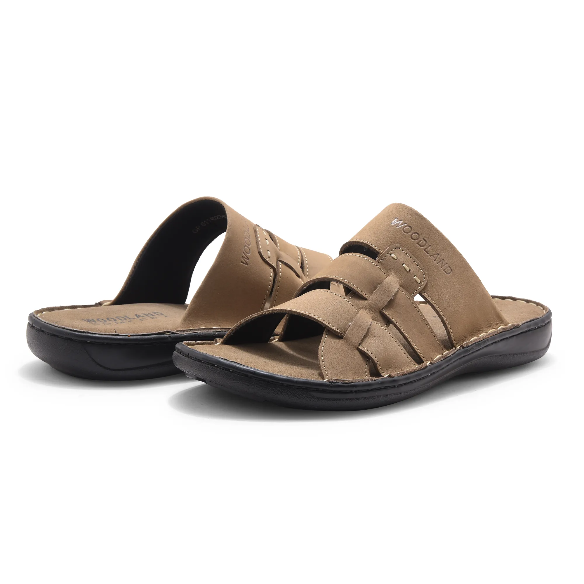 Dubai Khaki Nubuk Buff Mens Slippers - Thumbnail 12