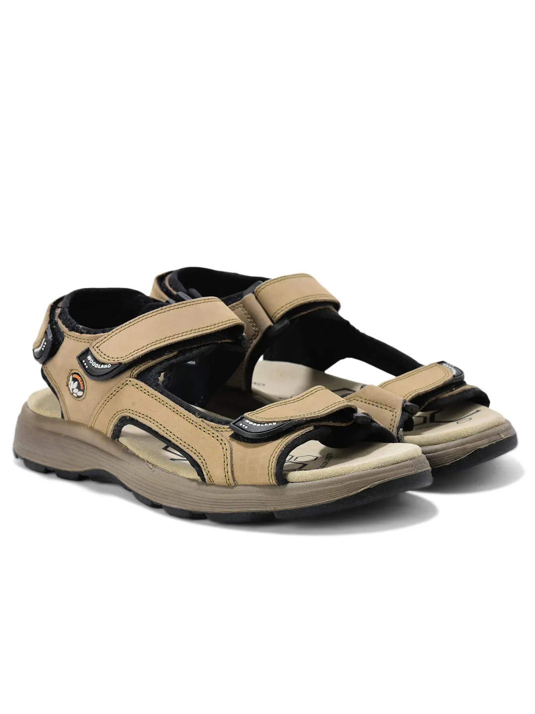 Nubuk Dark Khaki Sandals For Men - Thumbnail 8