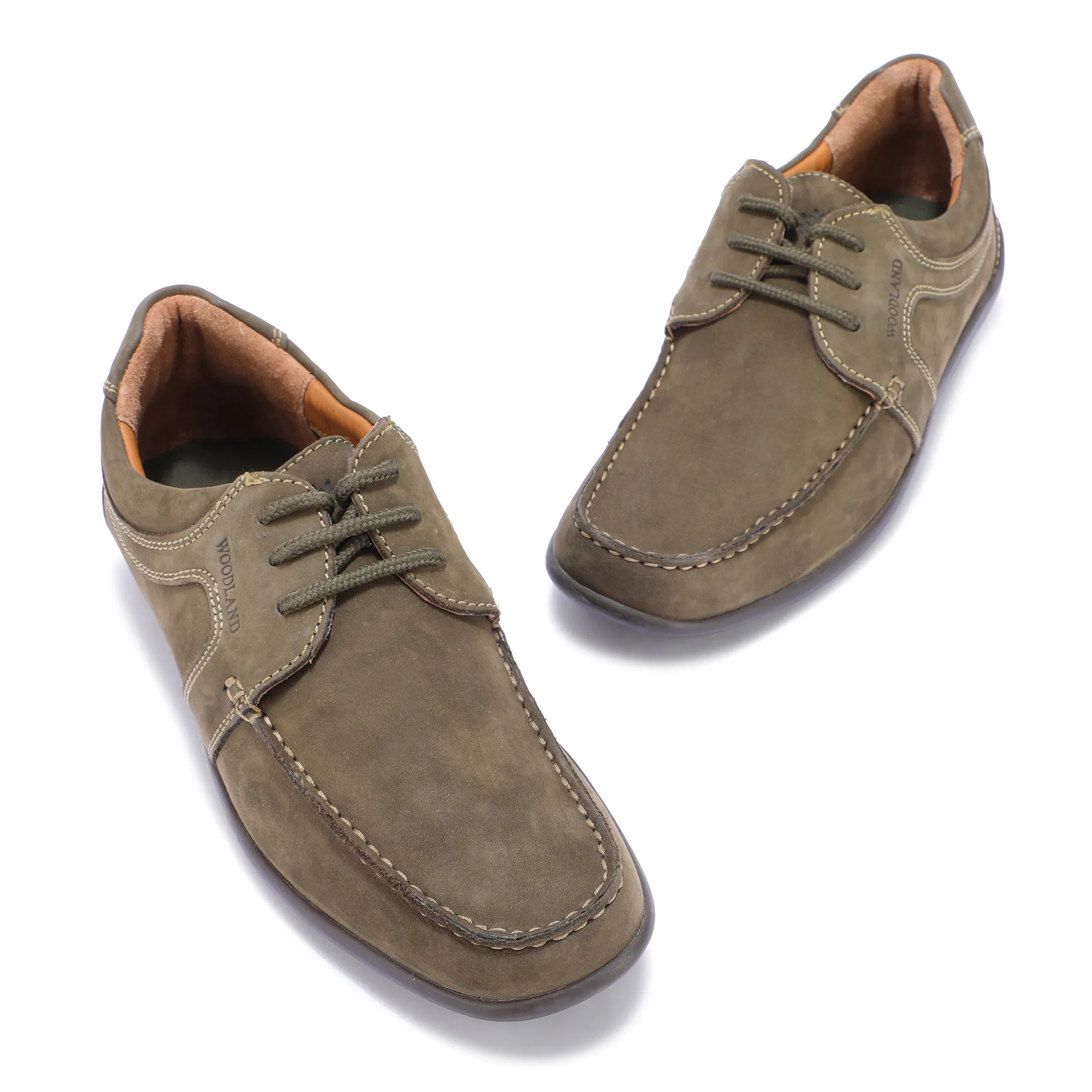 Woodland olive green casual shoes - Thumbnail 2