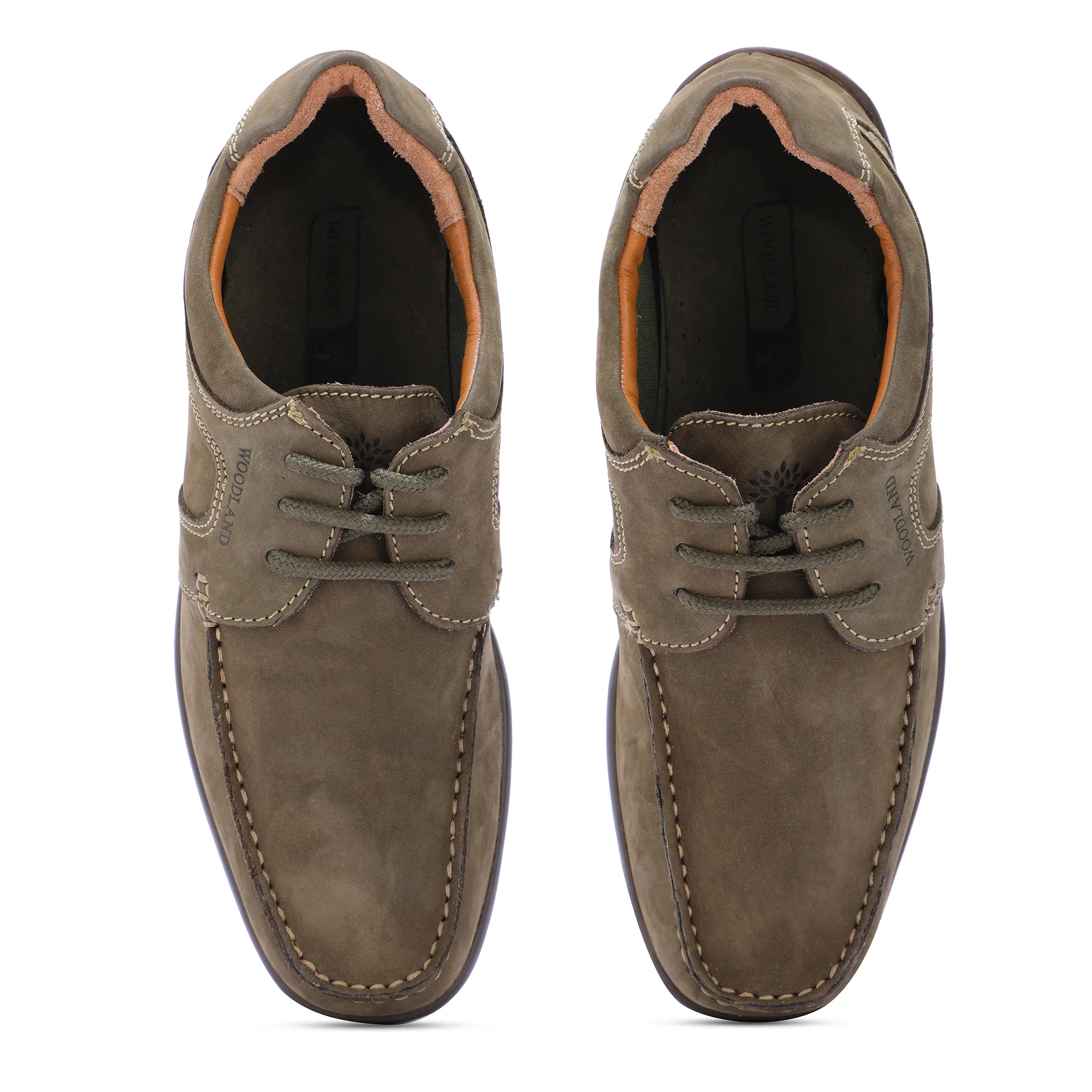 Woodland olive green casual shoes - Thumbnail 3