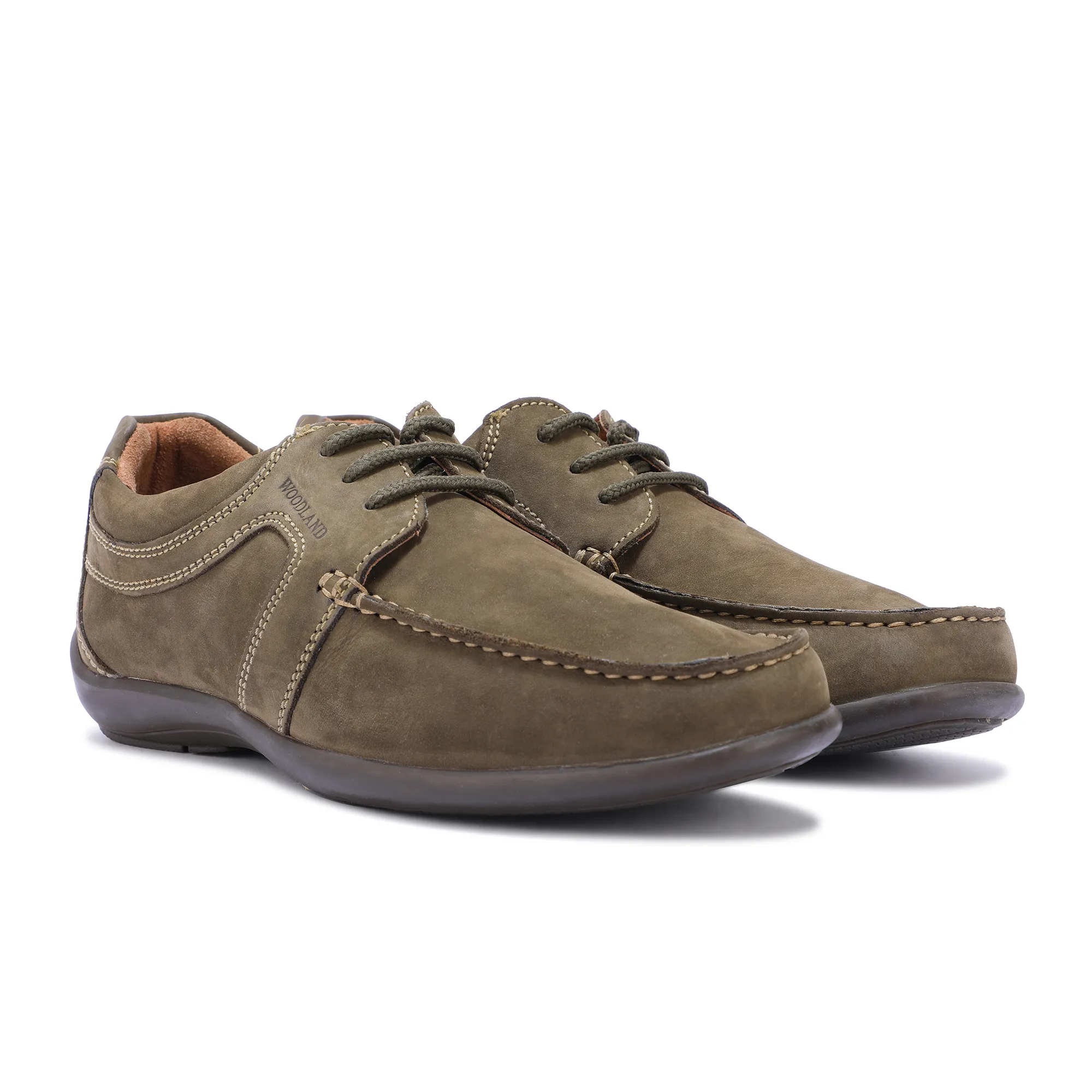 Woodland olive green casual shoes - Thumbnail 6