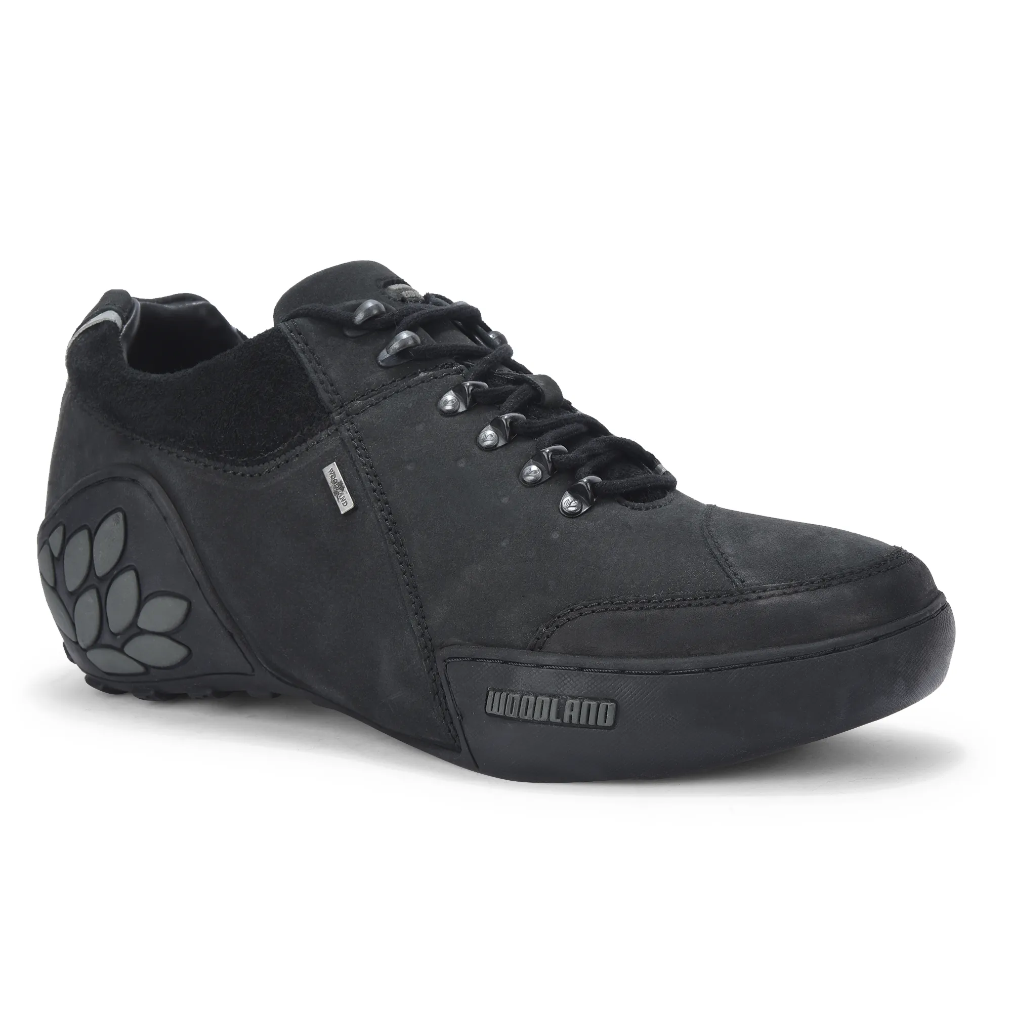 Black Casual Lace Up Shoes For Men - Thumbnail 3