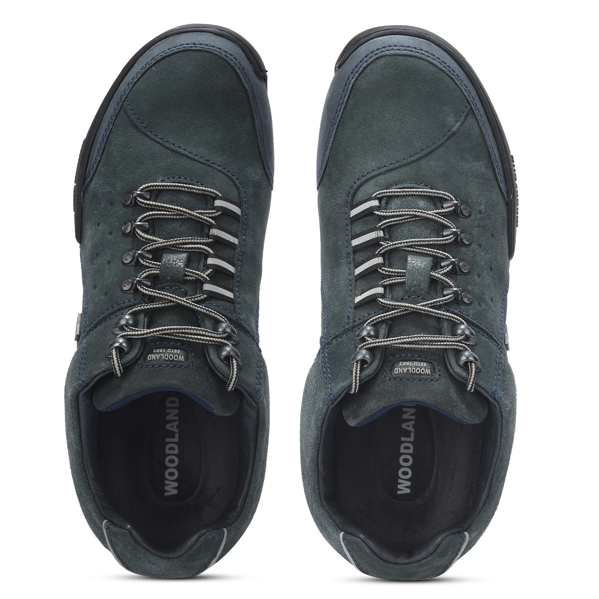 Dark Navy Casual Lace Up Shoes For Men - Thumbnail 4