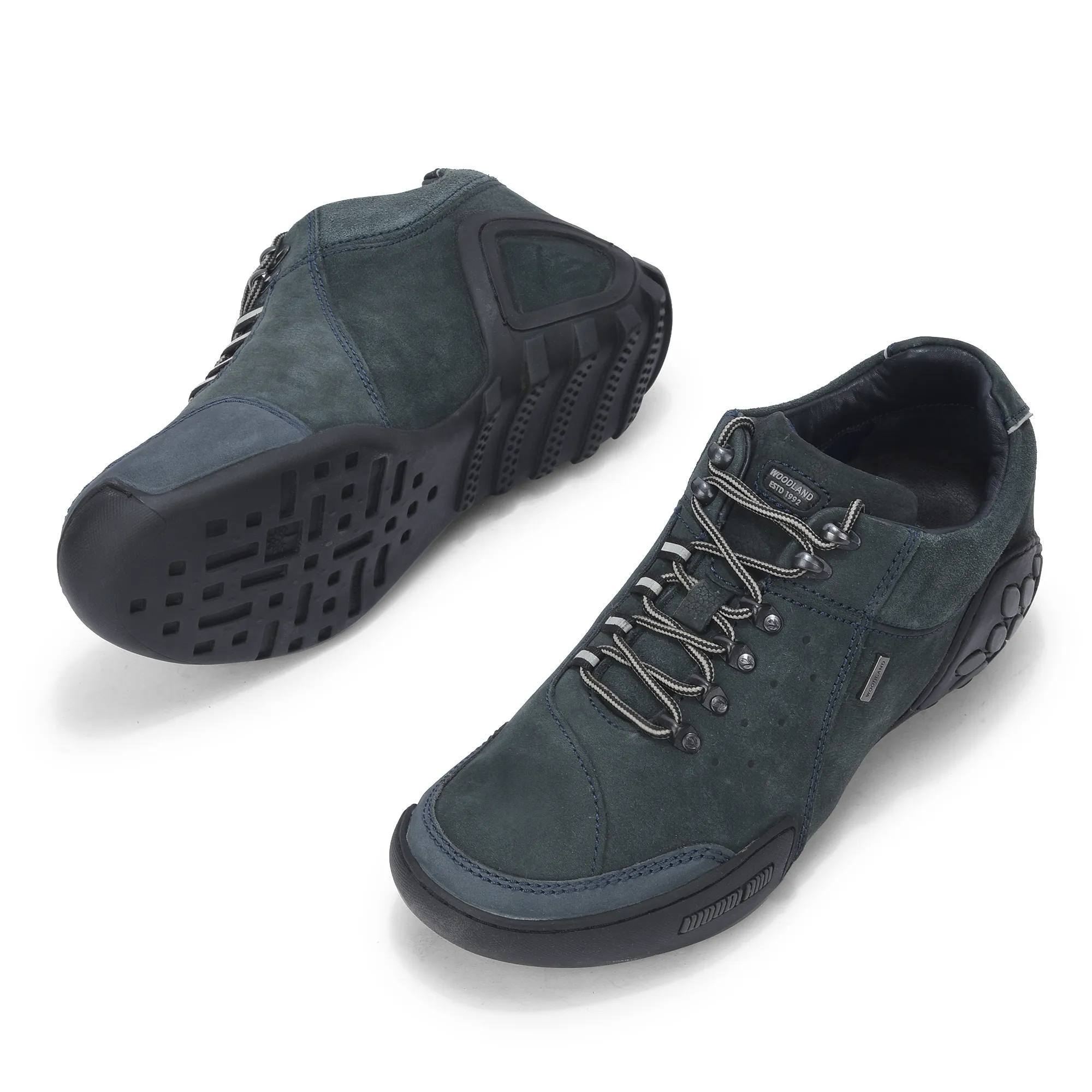 Dark Navy Casual Lace Up Shoes For Men - Thumbnail 5