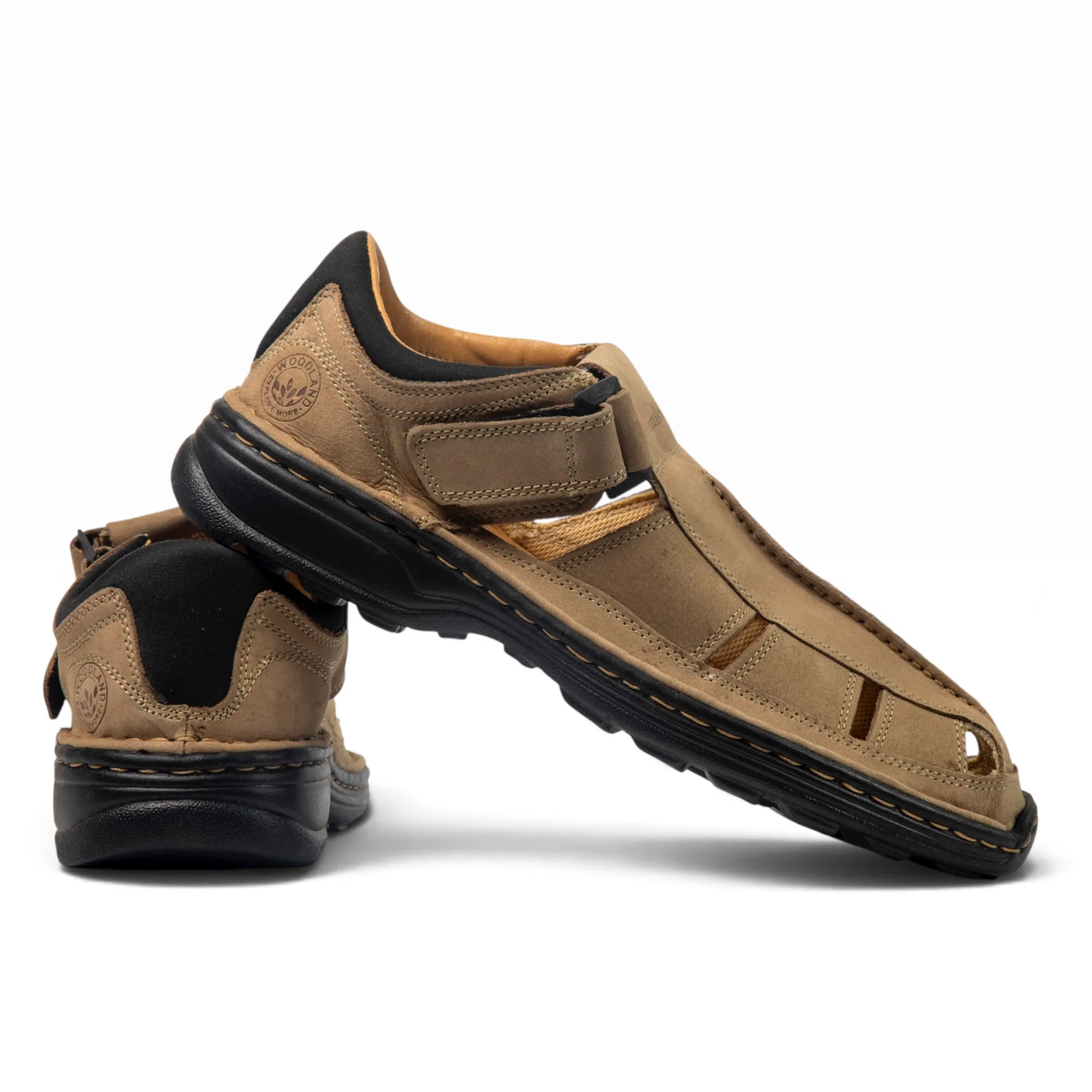 Khaki Closed Toe Sandal for men 11