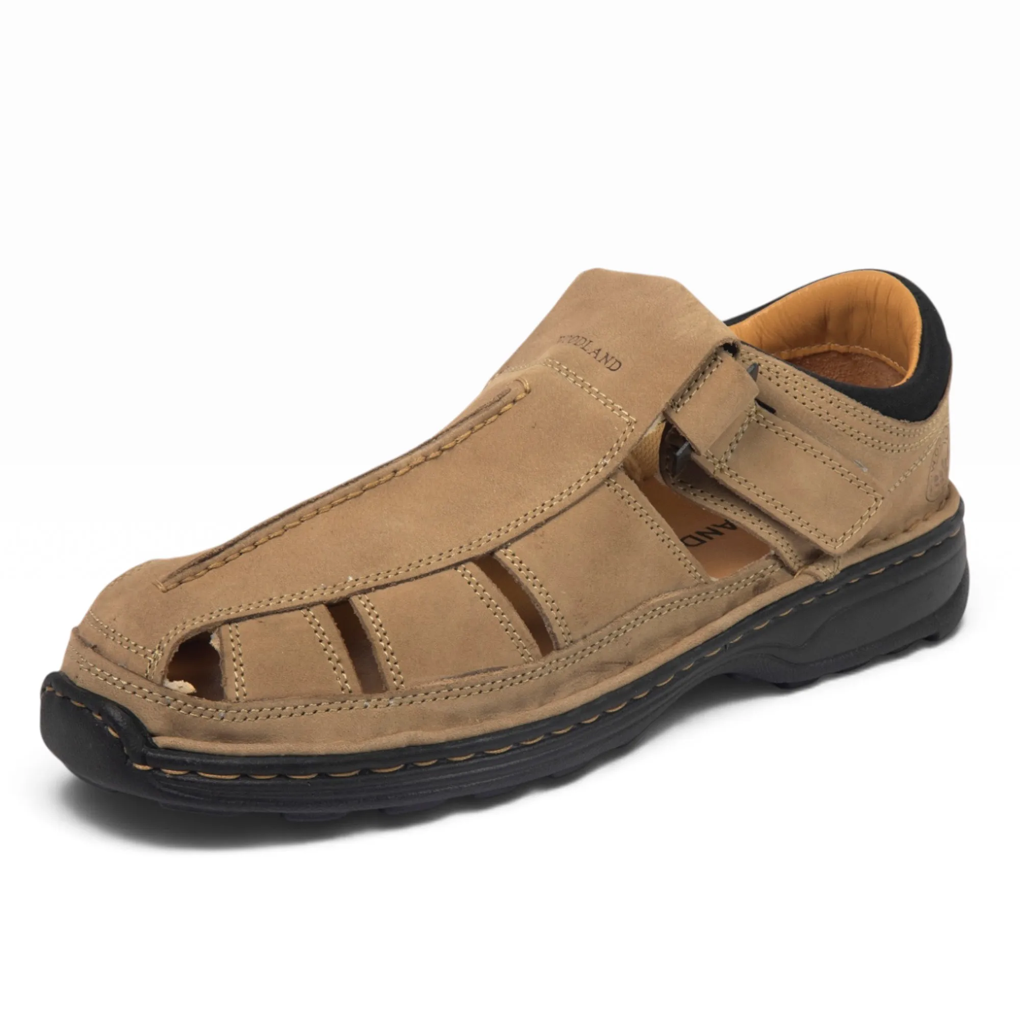 Khaki Closed Toe Sandal for men 12