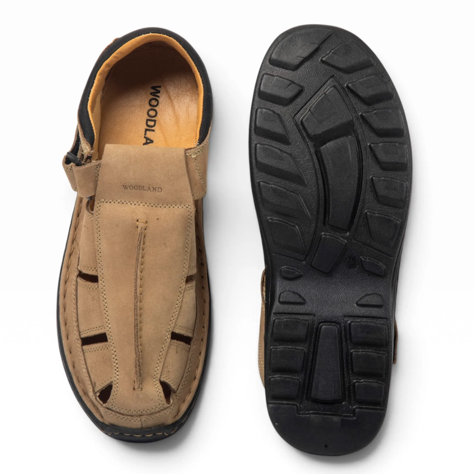 Khaki Closed Toe Sandal for men 10