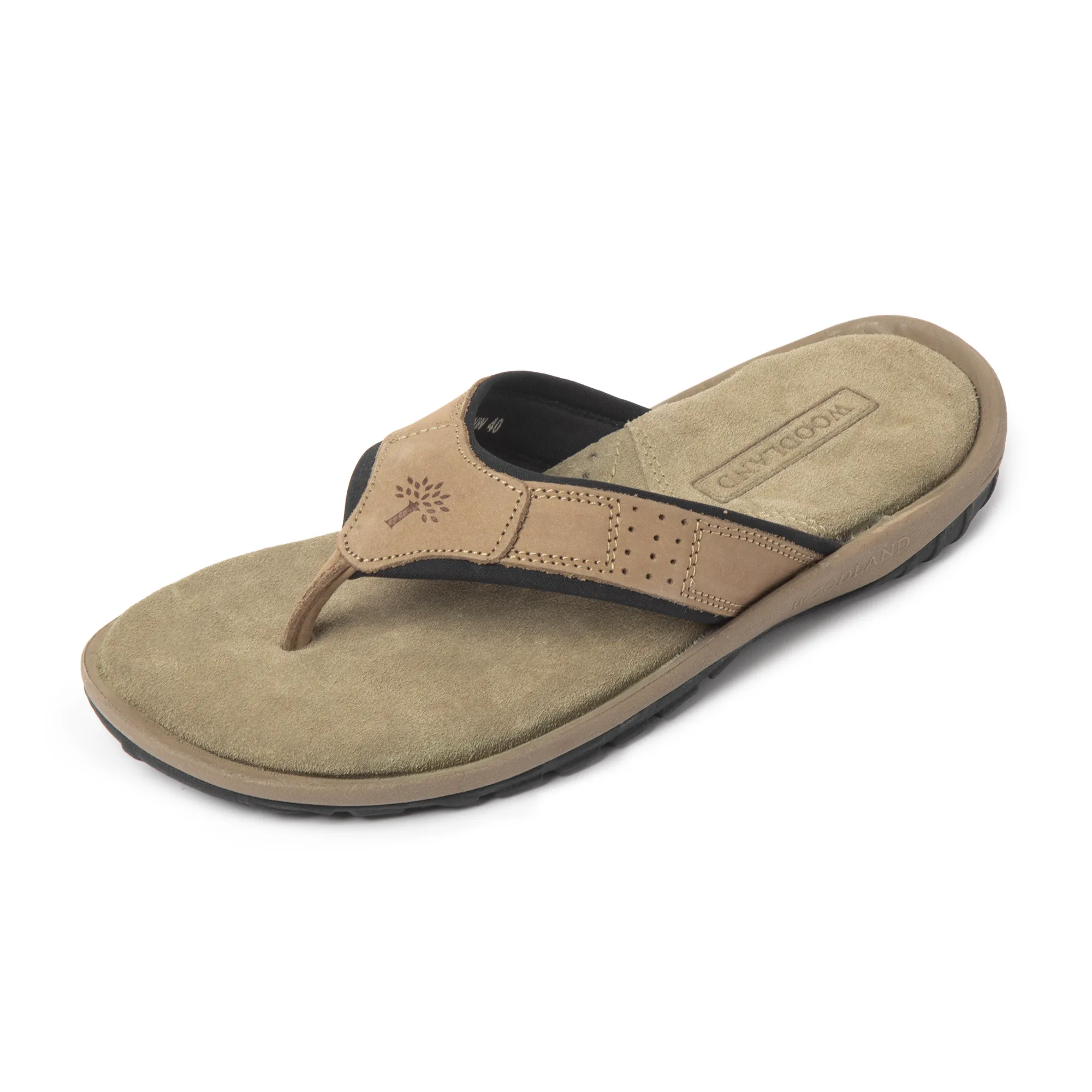 Khaki sandal for men - Thumbnail 4